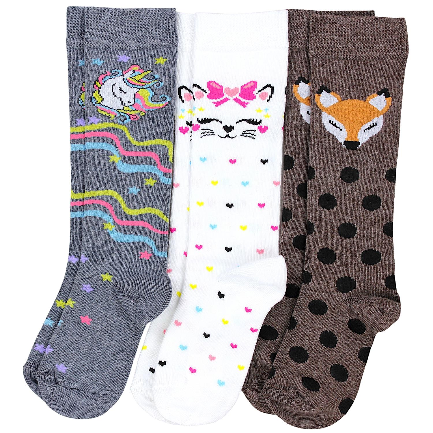 Knielange Socken - 3er Set