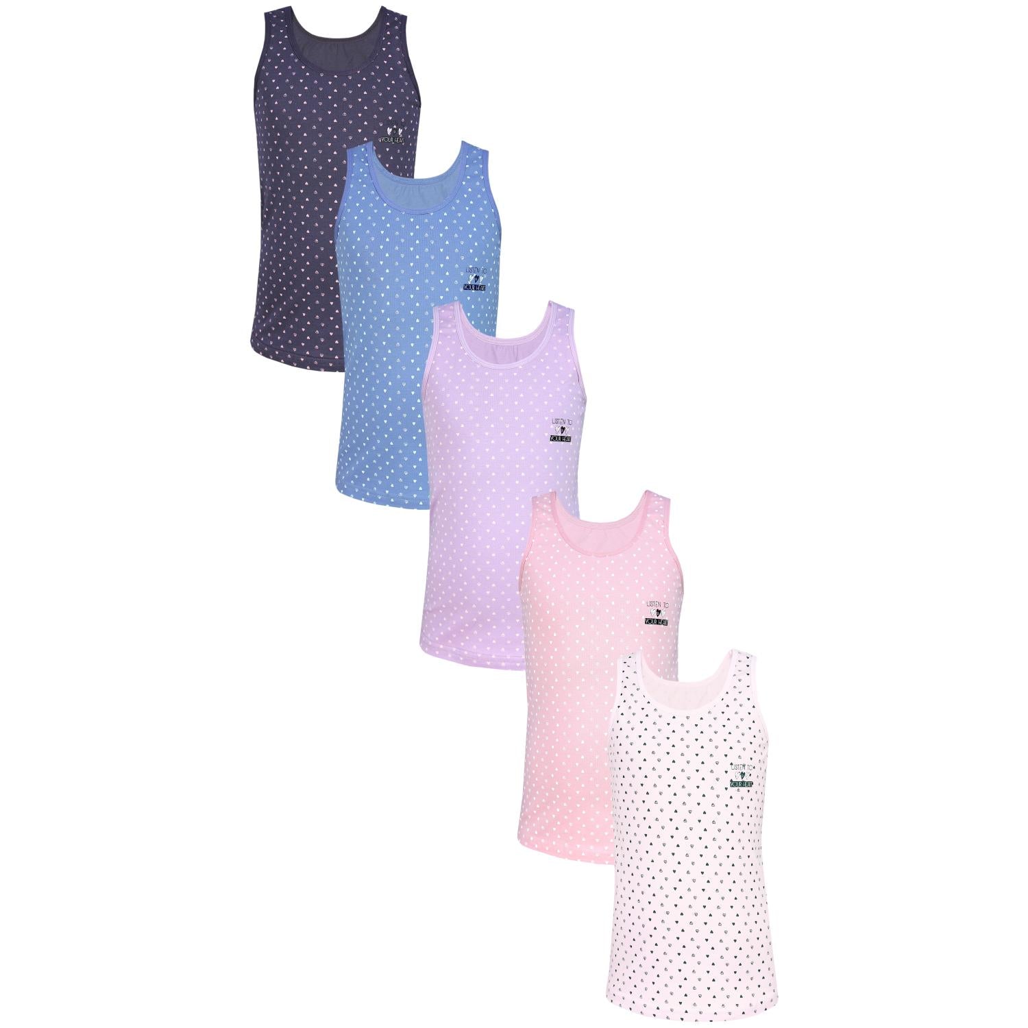 Unterhemd Ärmellos - 5er Set