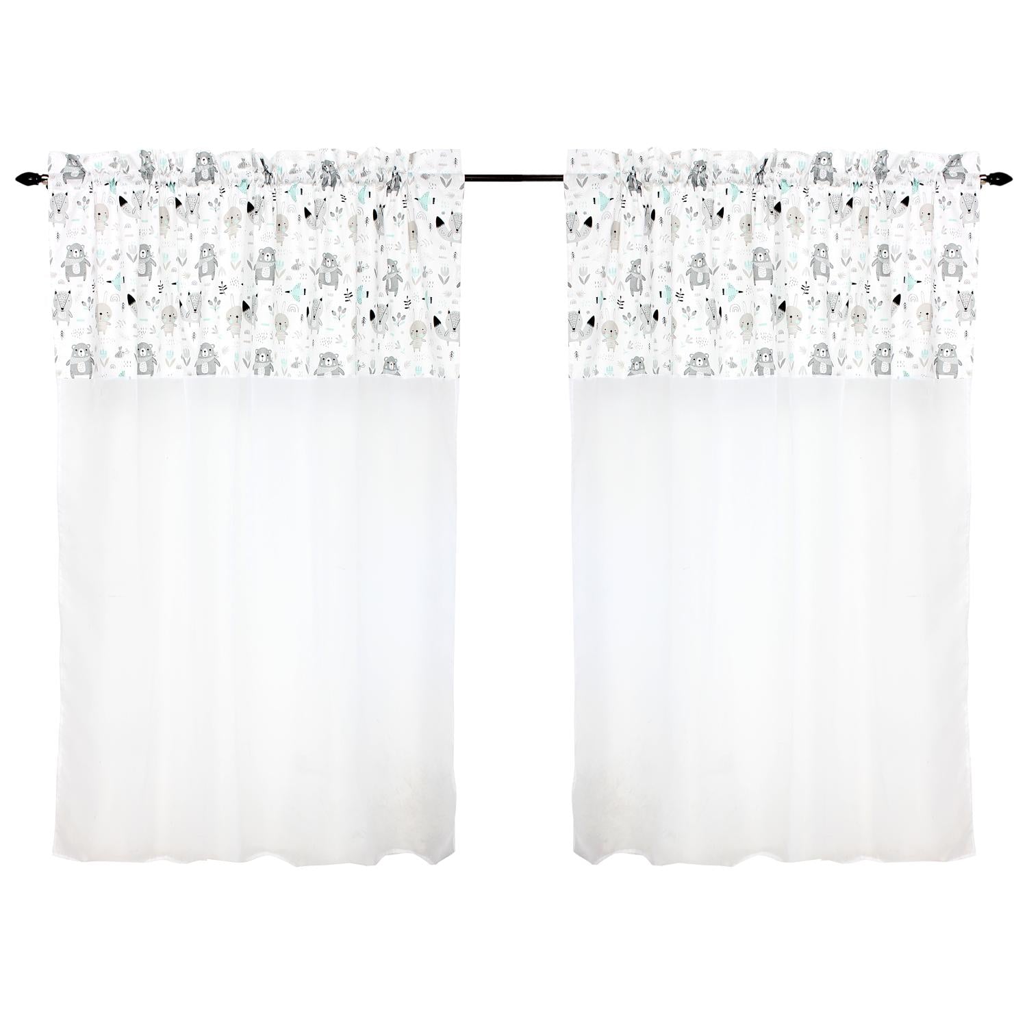 Kinderzimmer Voile/ Vorhänge/ Gardinen mit Tunnelzug Set