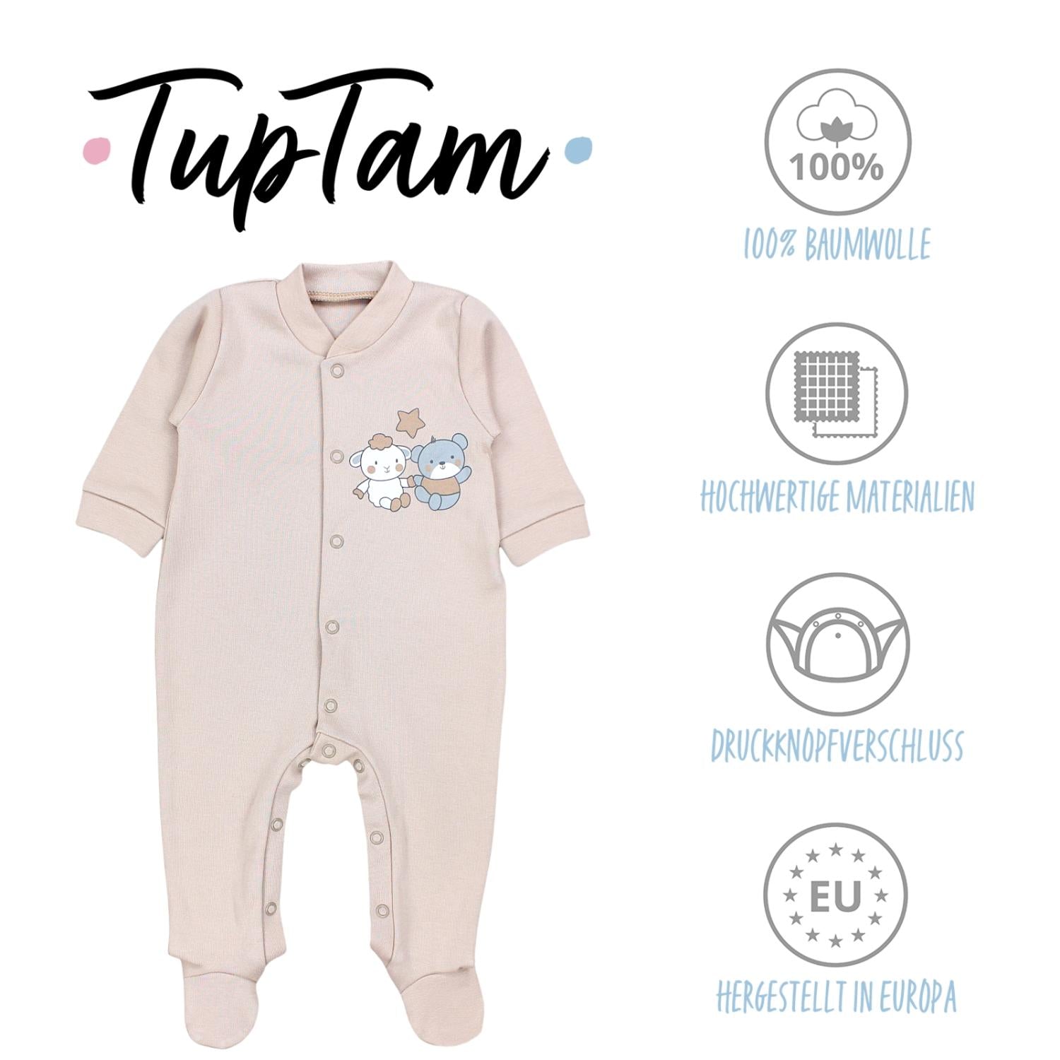 Baby Schlafstrampler Langarm - 3er Set