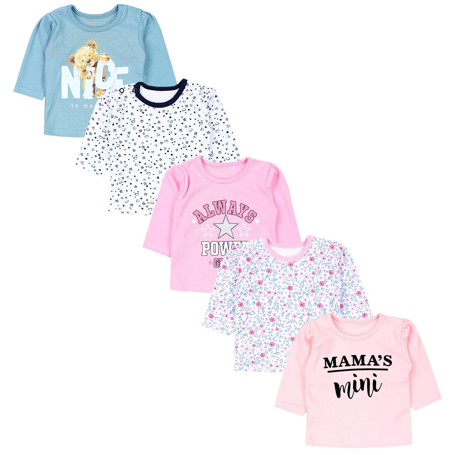 Baby Langarmshirt - 5er Set
