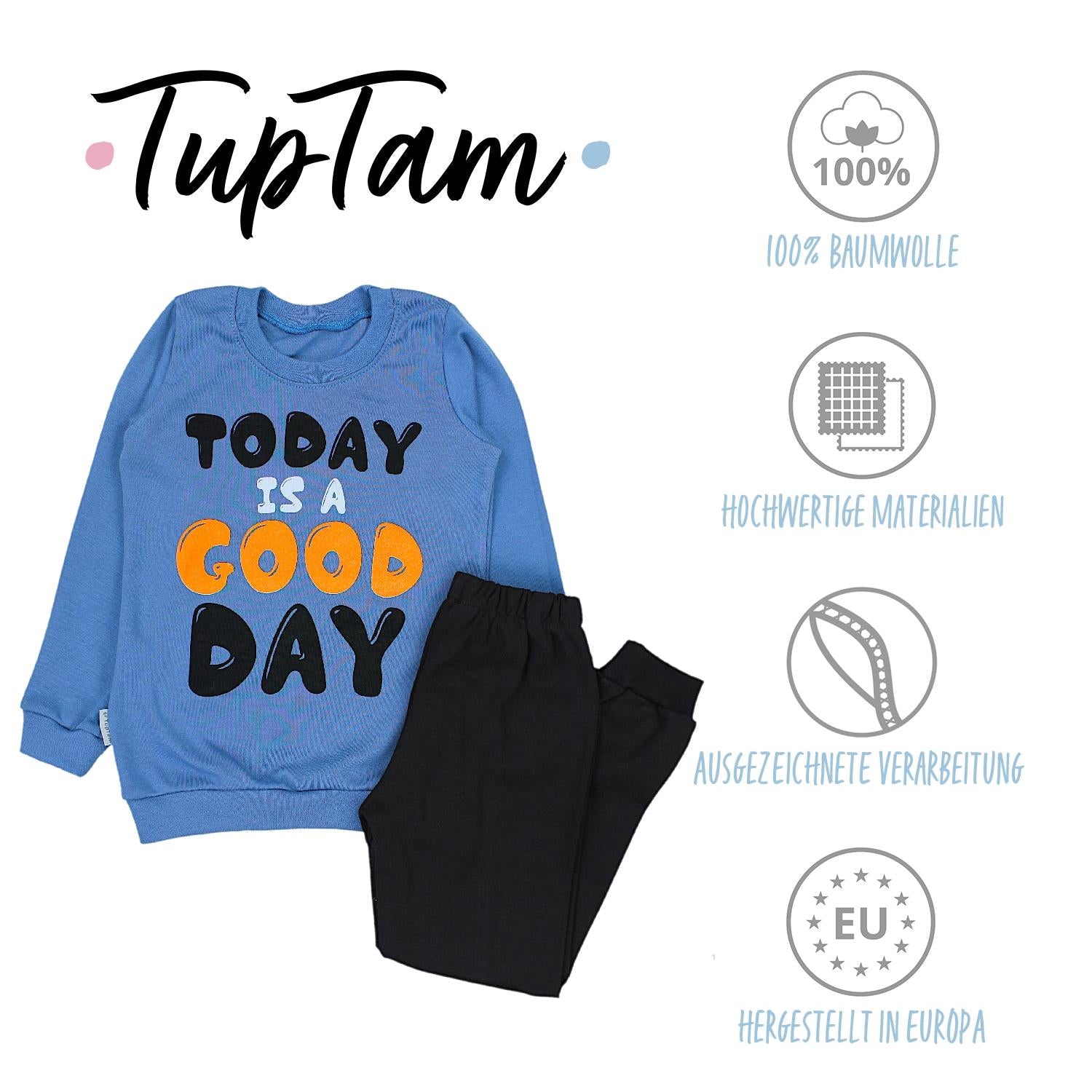 Jungen Pyjama Schlafanzug Langarm