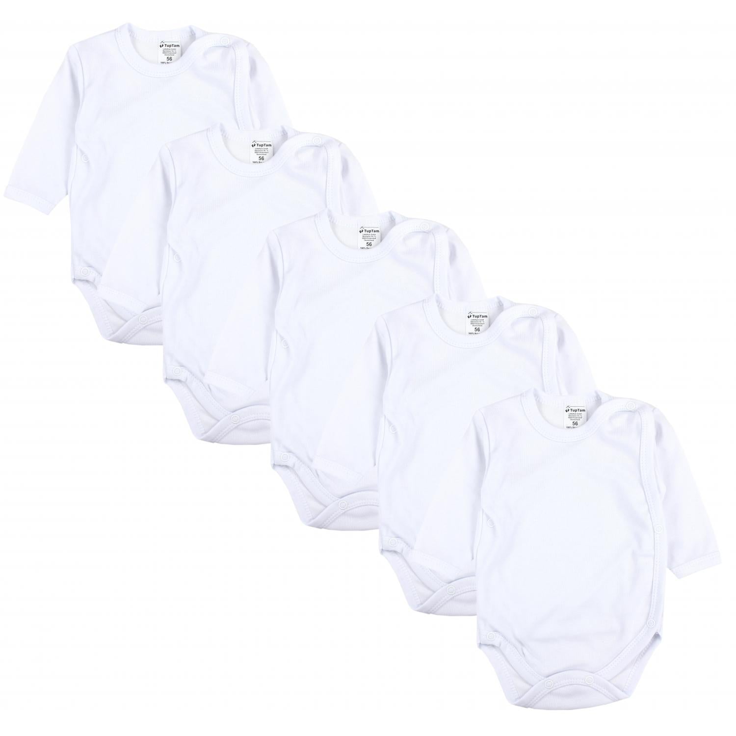Baby Wickelbody Langarm - 5er Set