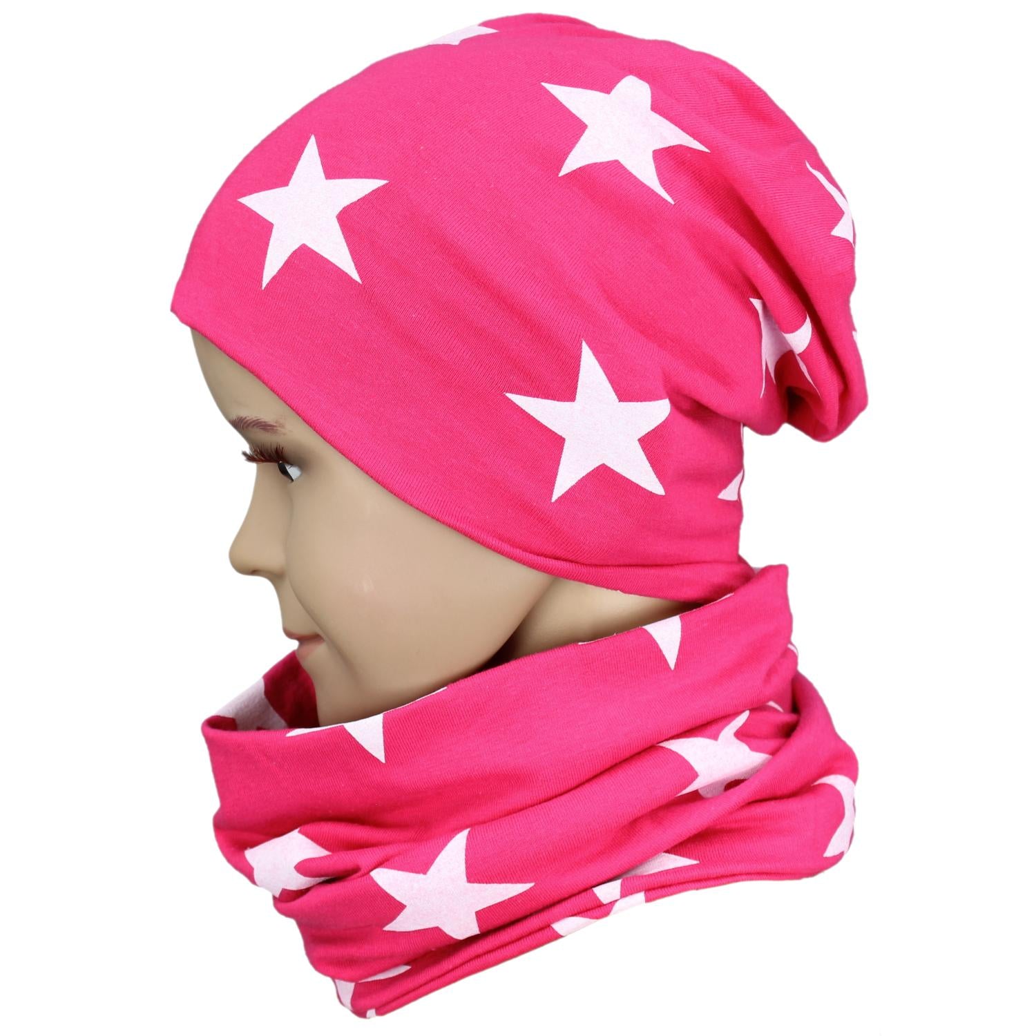Madchen Beanie Mütze Schlauchschal Set