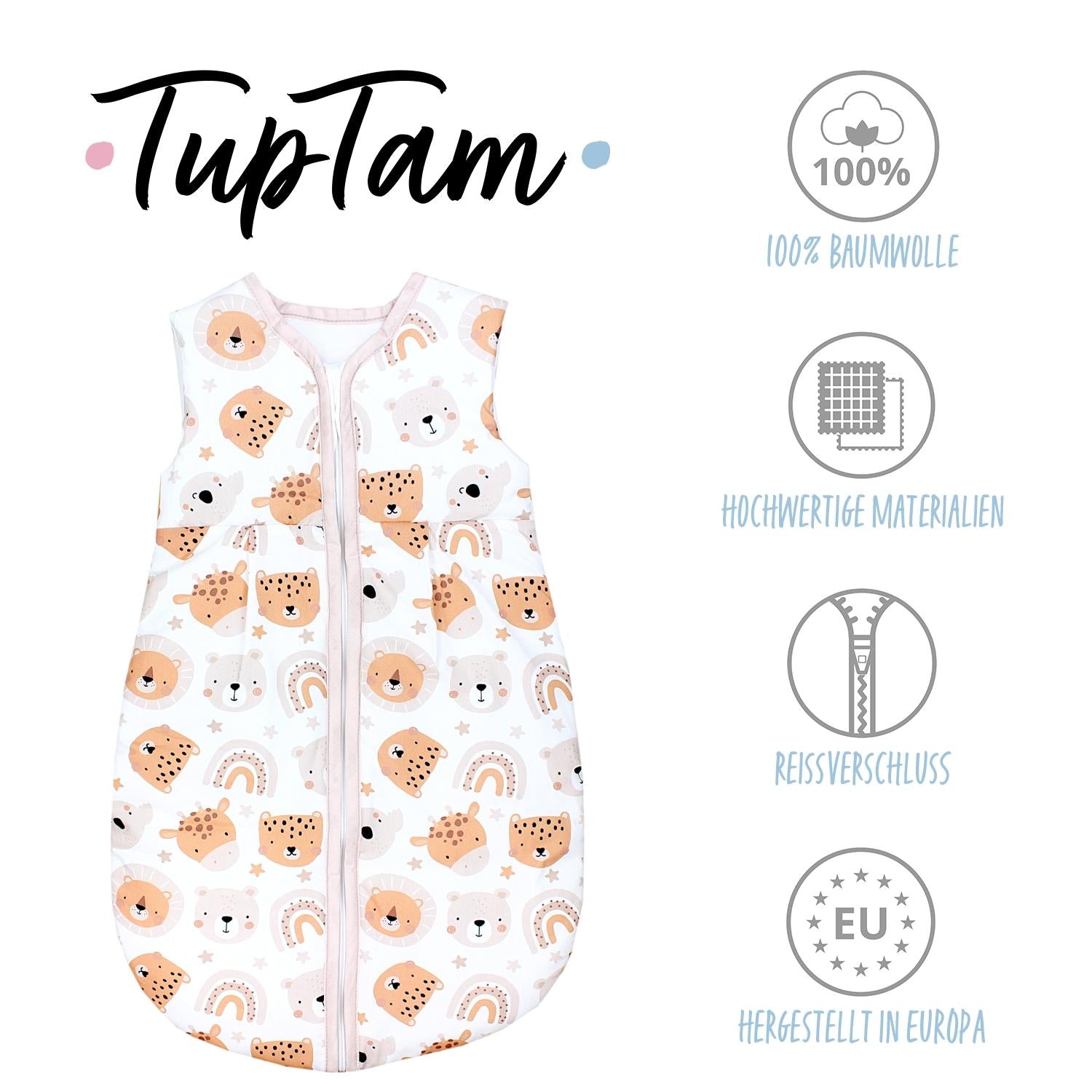 Baby Ganzjahresschlafsack ärmellos 2.5 TOG