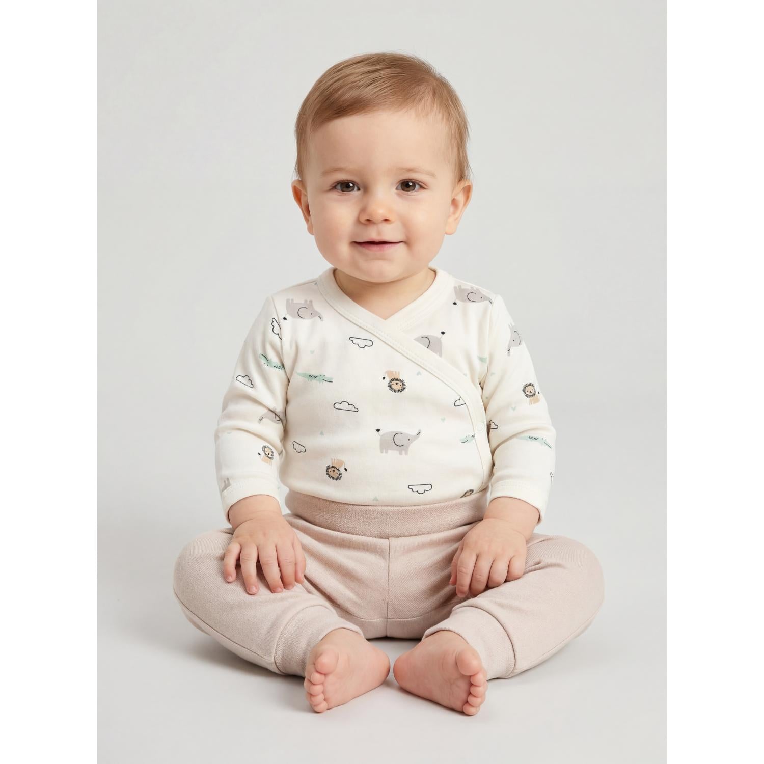 Langarm Wickelshirt - 5er Set