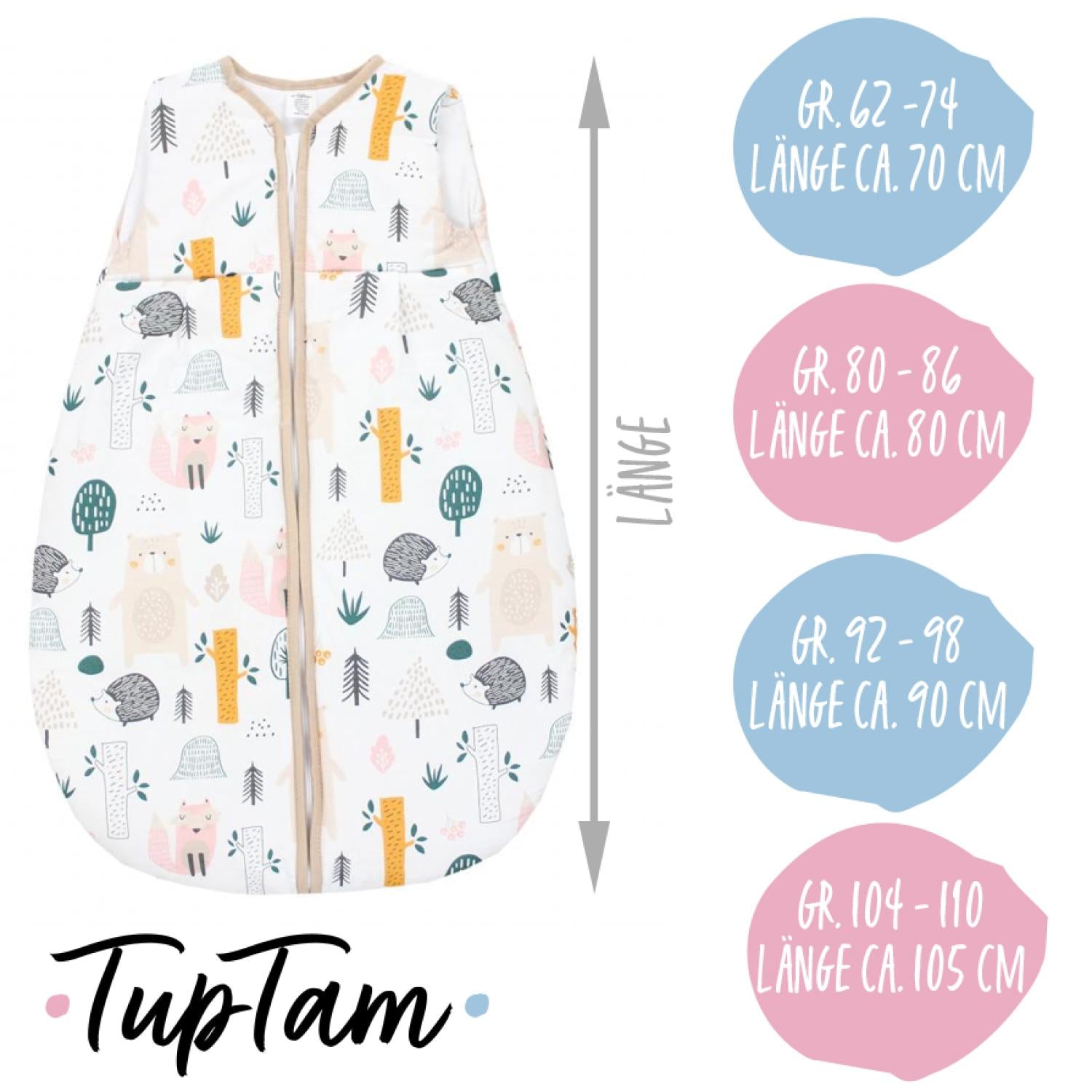 Baby Ganzjahresschlafsack ärmellos 2.5 TOG