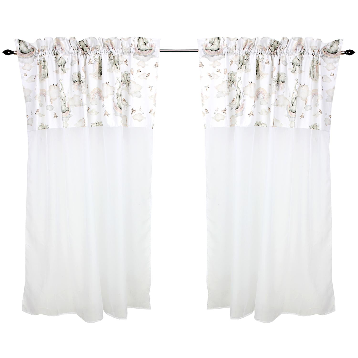 Kinderzimmer Voile/ Vorhänge/ Gardinen mit Tunnelzug Set