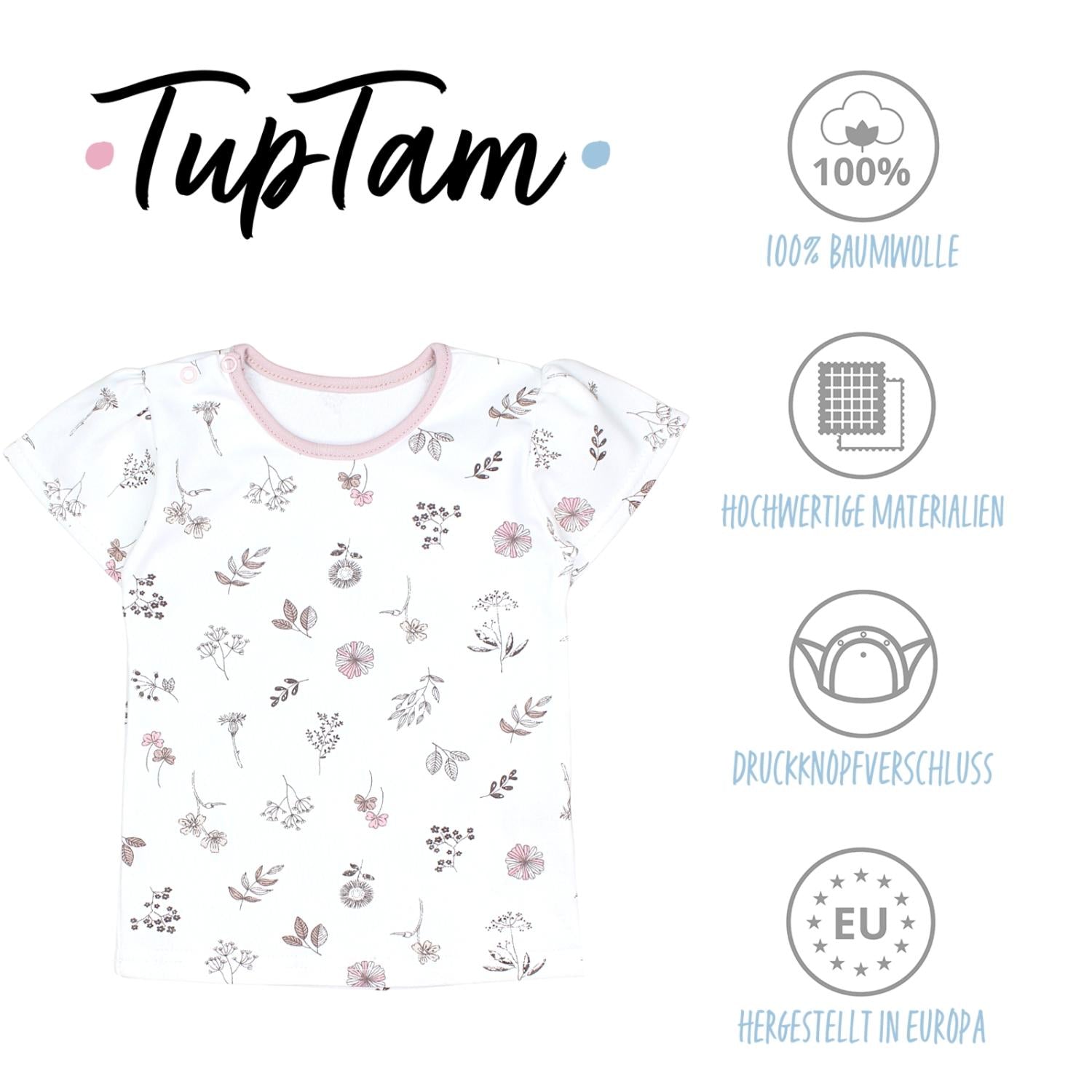 Baby T-Shirt Kurzarm - 5er Set