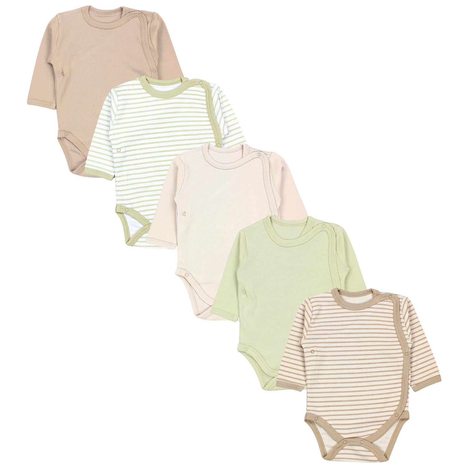 Wickelbody Langarm - 5er Set