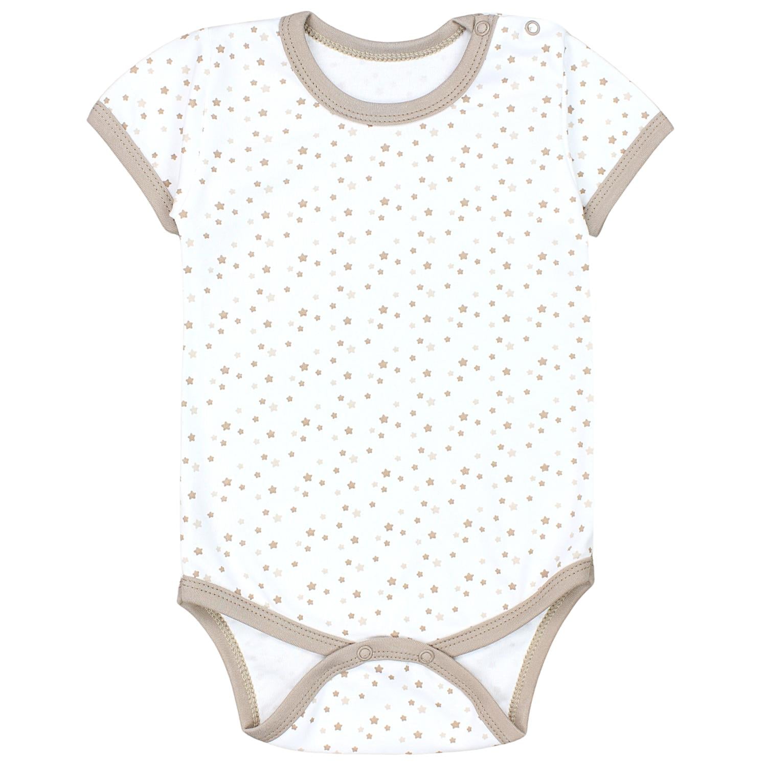 Baby Body Kurzarm in Unifarben - 5er Set