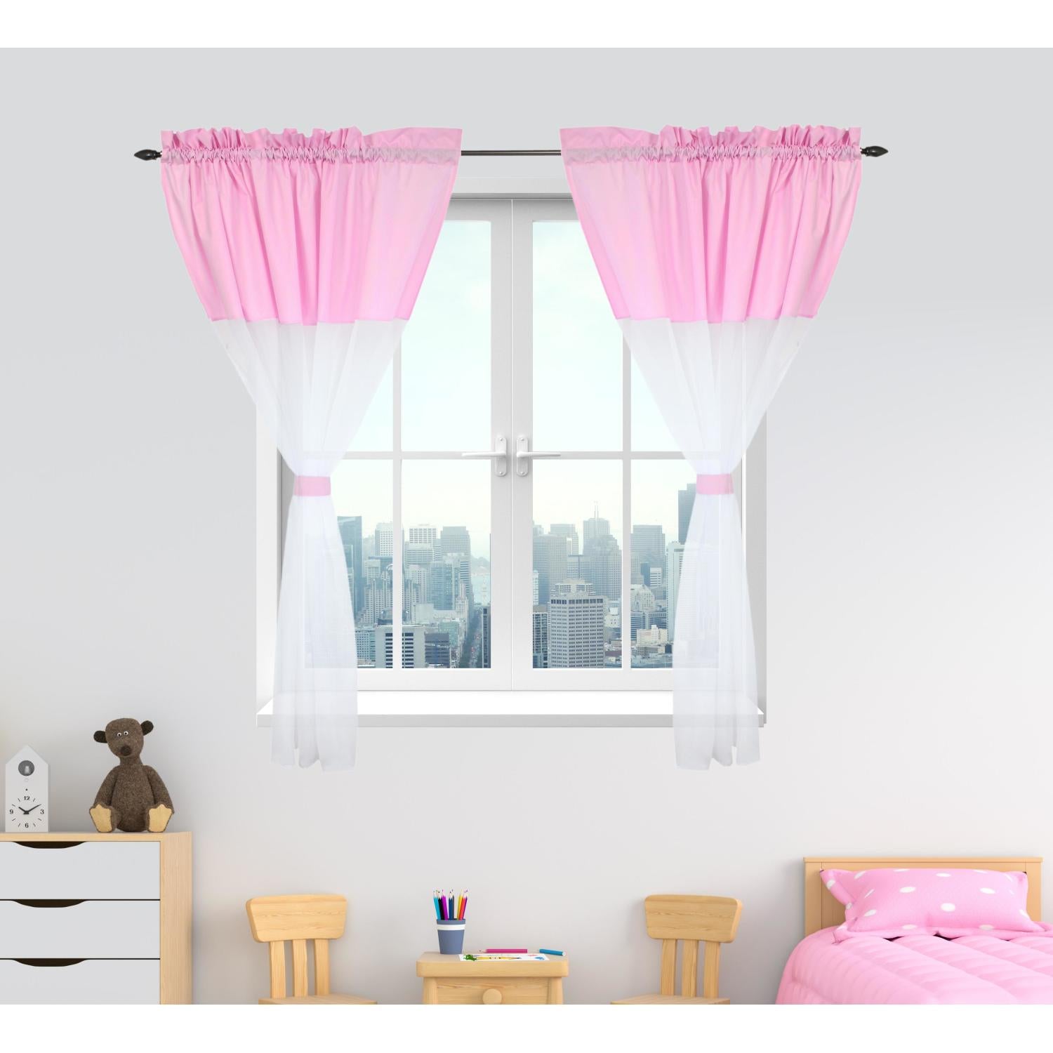 Kinderzimmer Voile/ Vorhänge/ Gardinen mit Tunnelzug Set