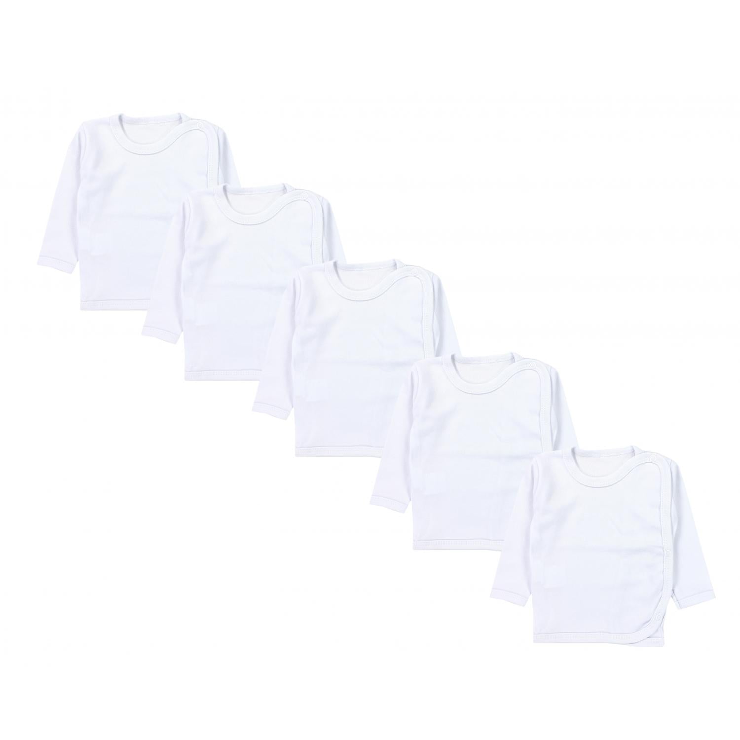 Baby Wickelshirt Langarm - 5er Set