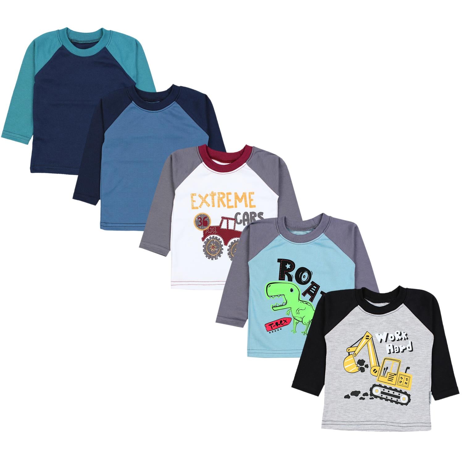 Baby Langarmshirt - 5er Set