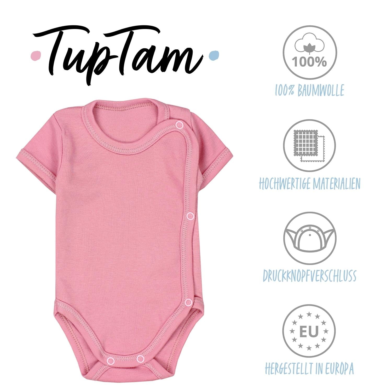 Baby Wickelbody Kurzarm - 5er Set