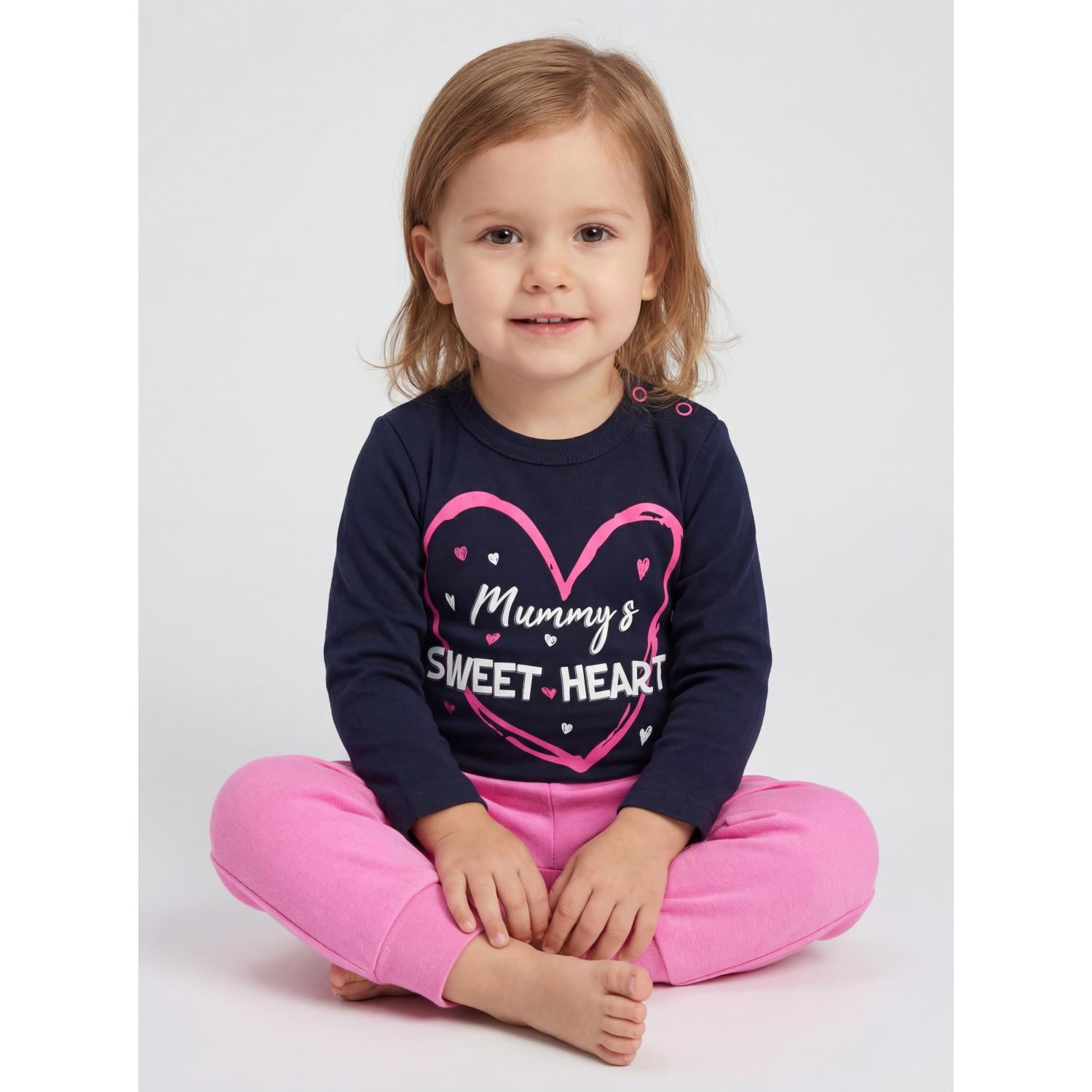 Langarm- Body mit Aufdruck - 5er Set