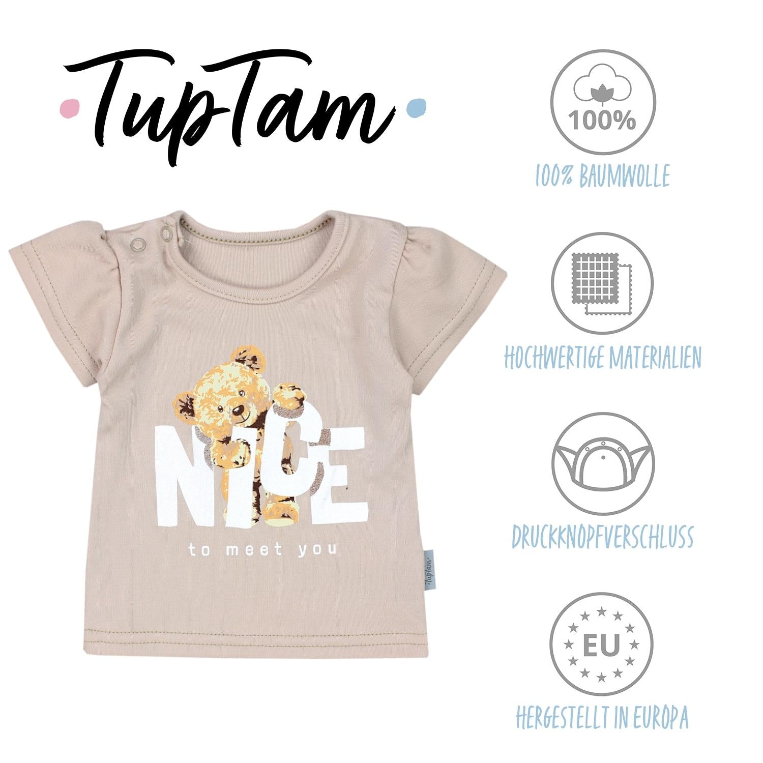 Baby T-Shirt Kurzarm - 5er Set