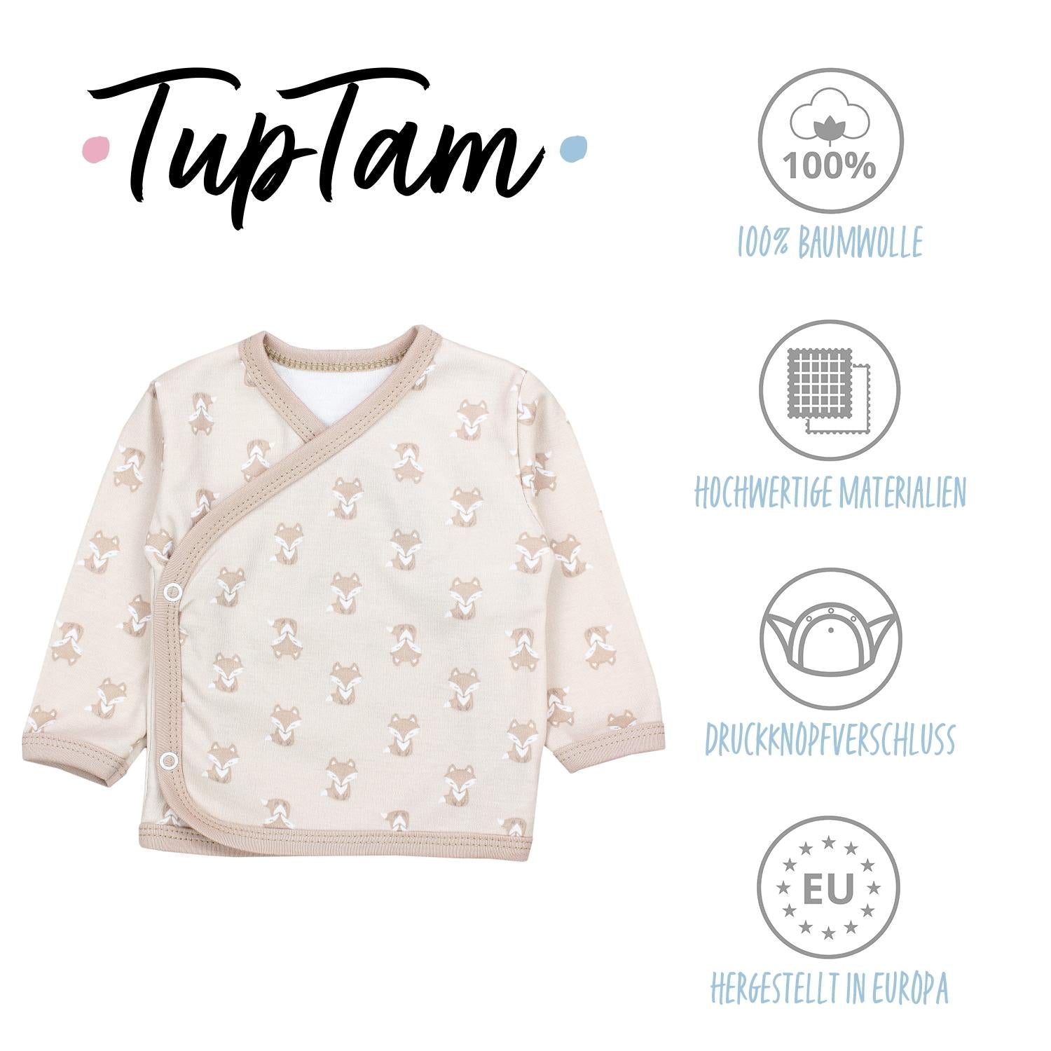 Baby Langarm Wickelshirt - 5er Set