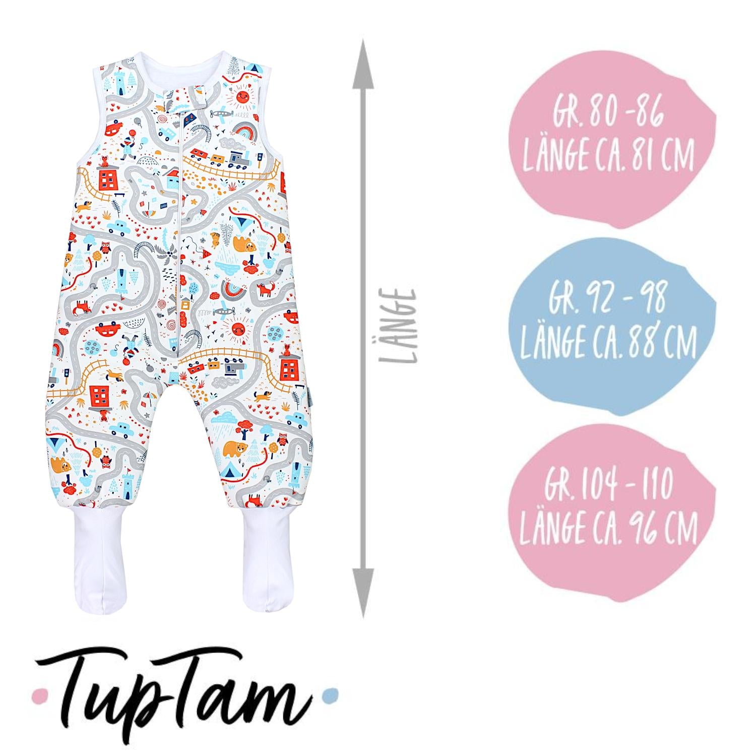 Schlafsack mit Füßen 2.5 TOG