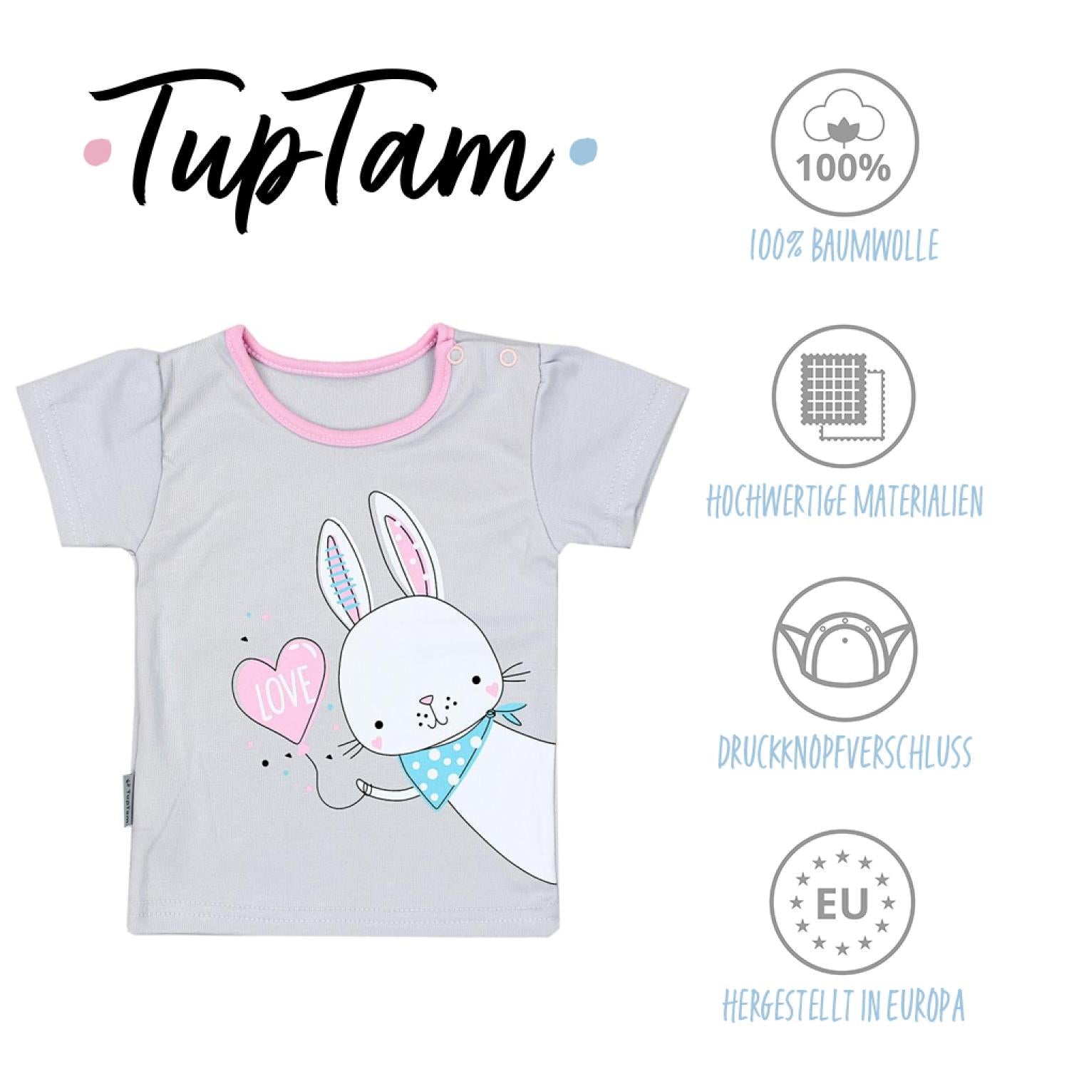 Baby T-Shirt Kurzarm - 5er Set