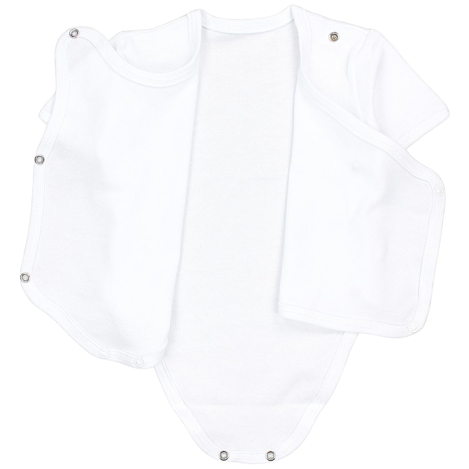 Baby Kurzarm Wickelbody mit Aufdruck - 5er Set