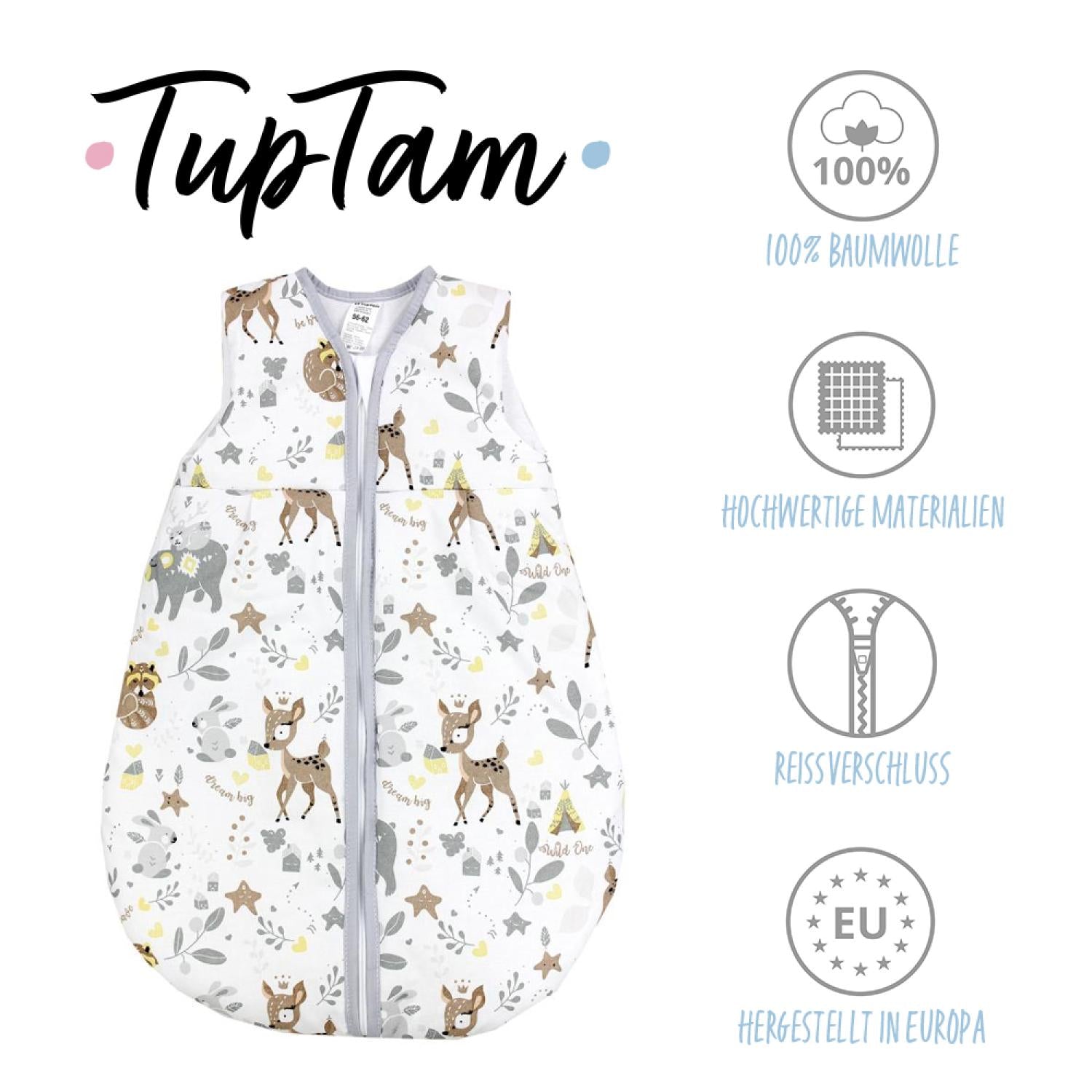 Baby Ganzjahresschlafsack ärmellos 2.5 TOG