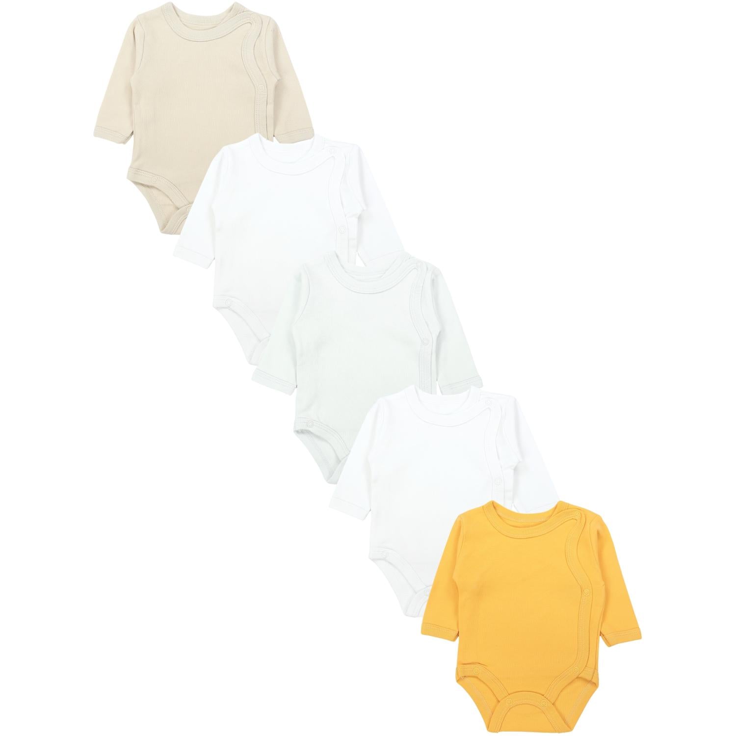 Langarm Wickelbody - 5er Set