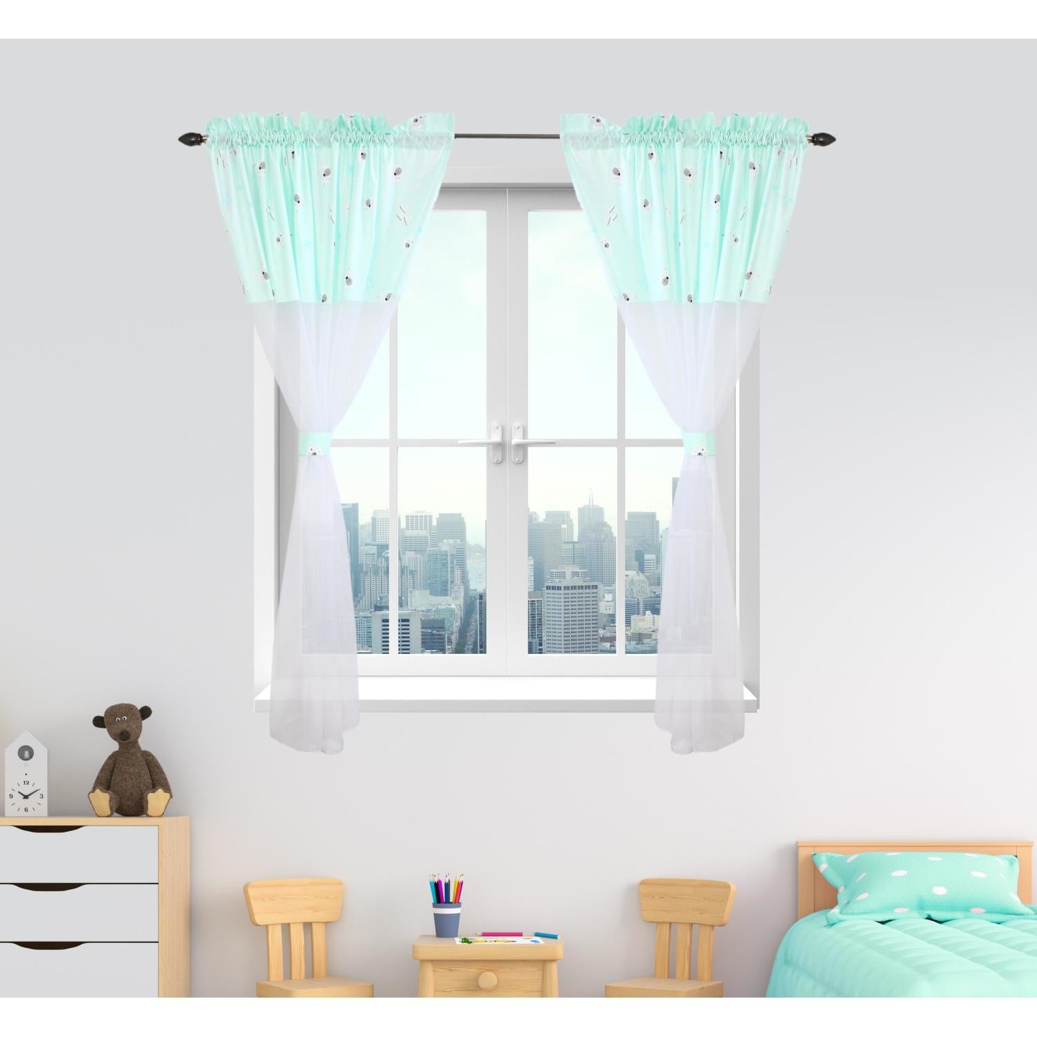 Kinderzimmer Voile/ Vorhänge/ Gardinen mit Tunnelzug Set