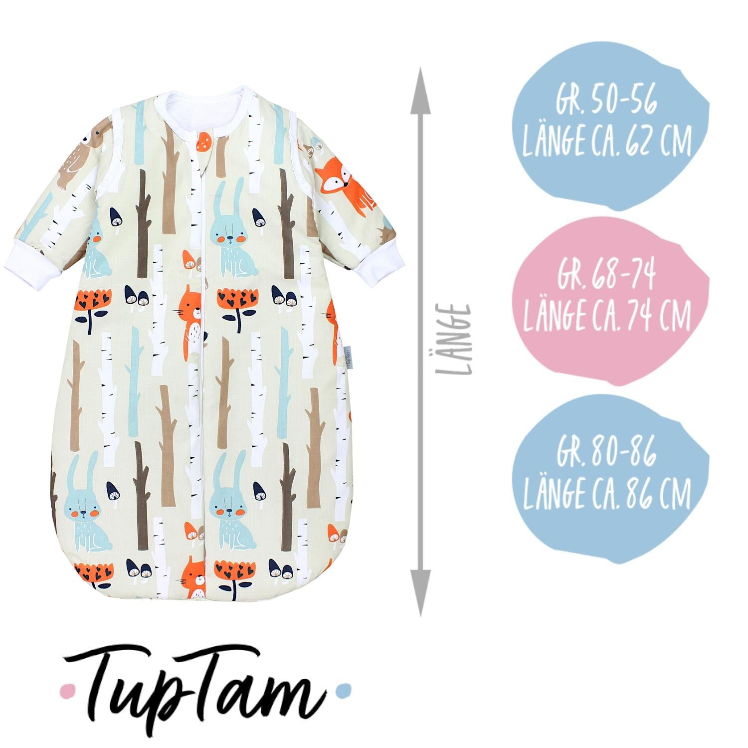 Schlafsack mit abnehmbaren Ärmeln 2.5 TOG