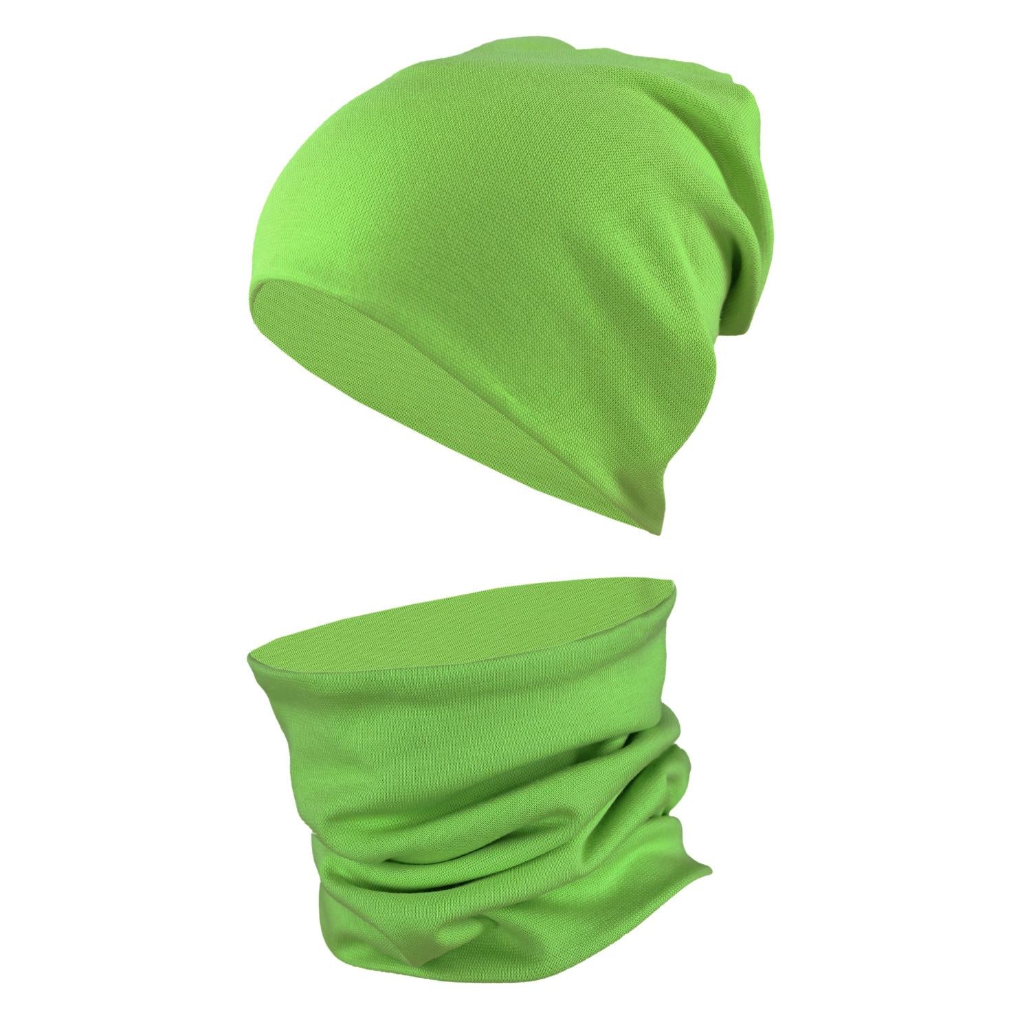 Kinder Beanie Mütze Schlauchschal Set