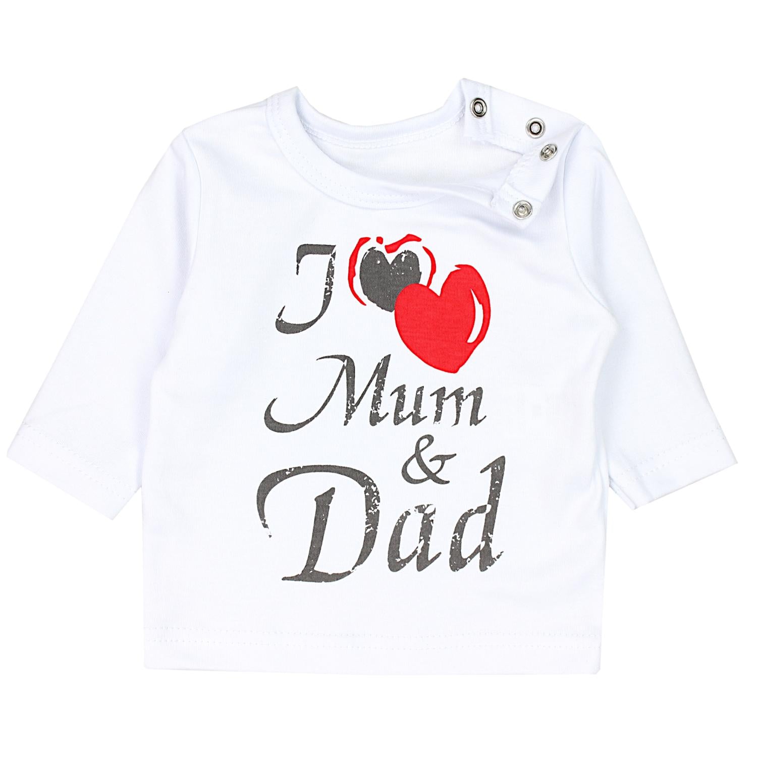 Baby Langarmshirt mit Aufdruck - 3er Set