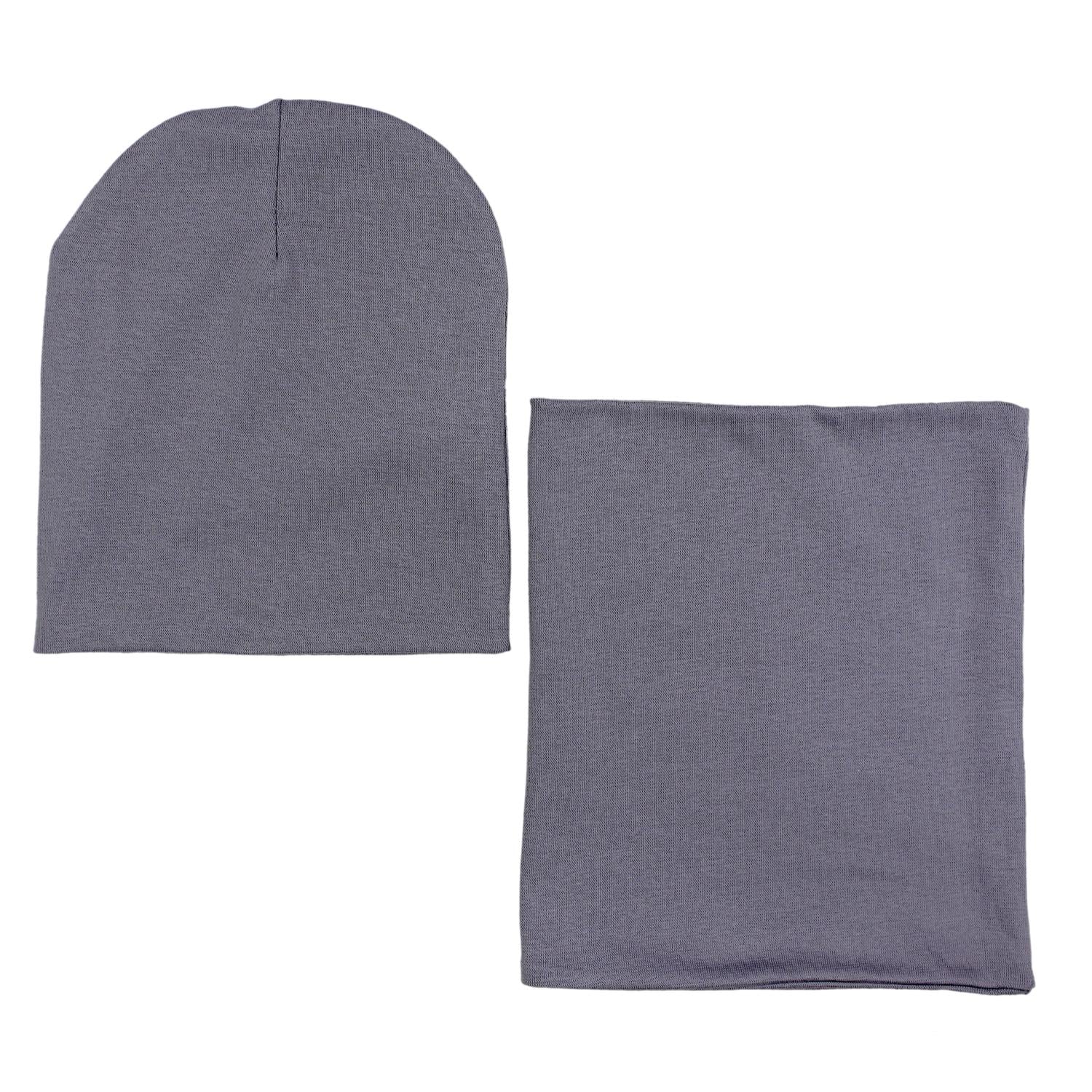 Kinder Beanie Mütze Schlauchschal Set