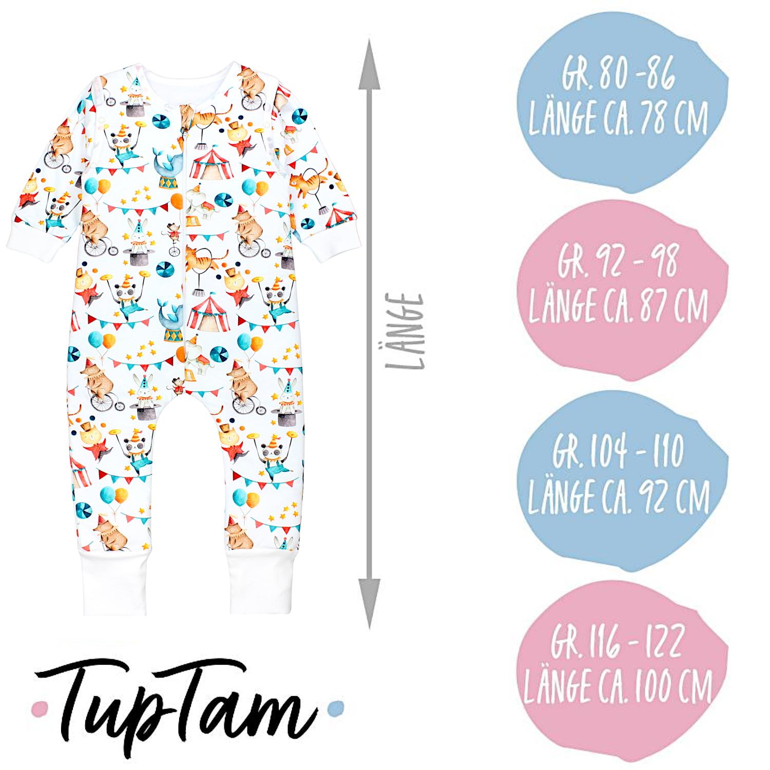 Bio-Schlafsack mit Beinen und Armen 2.5 TOG