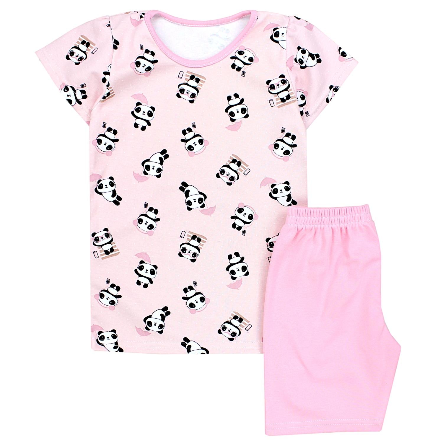 Mädchen Schlafanzug Kurzarm Pyjama