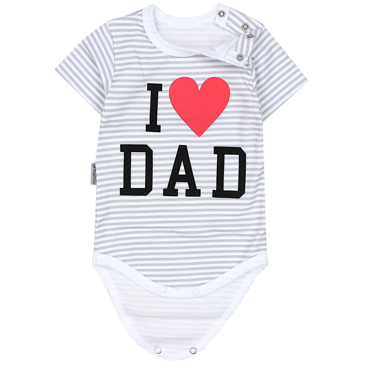 Baby Body Kurzarm mit Aufdruck -5er Set