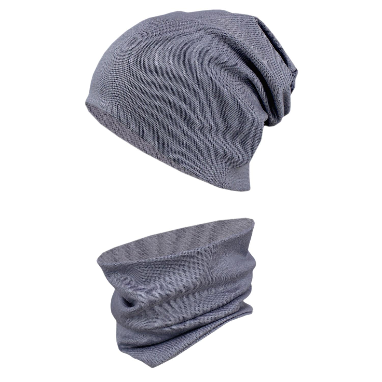 Kinder Beanie Mütze Schlauchschal Set