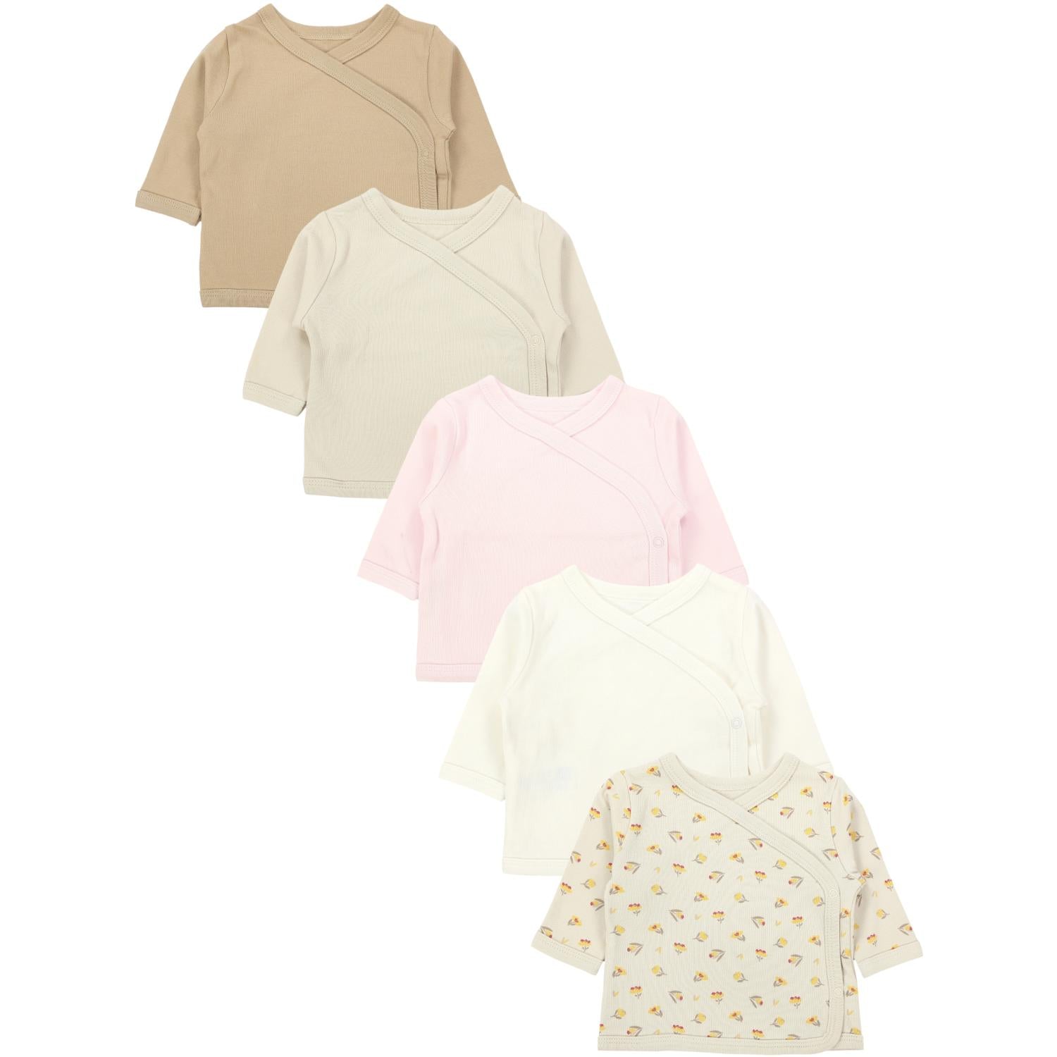 Langarm Wickelshirt- 5er Set