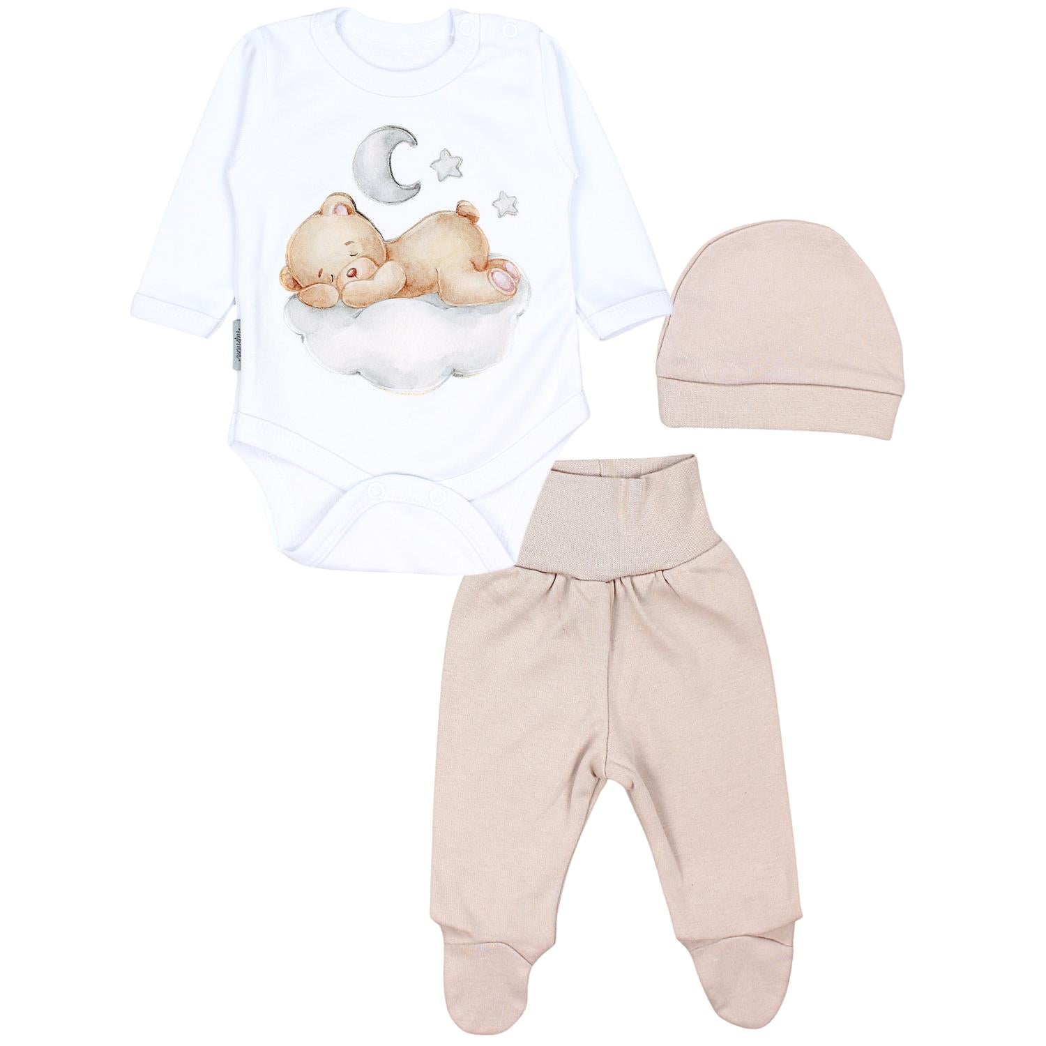 Baby Bekleidungsset mit Aufdruck (3-teilig)