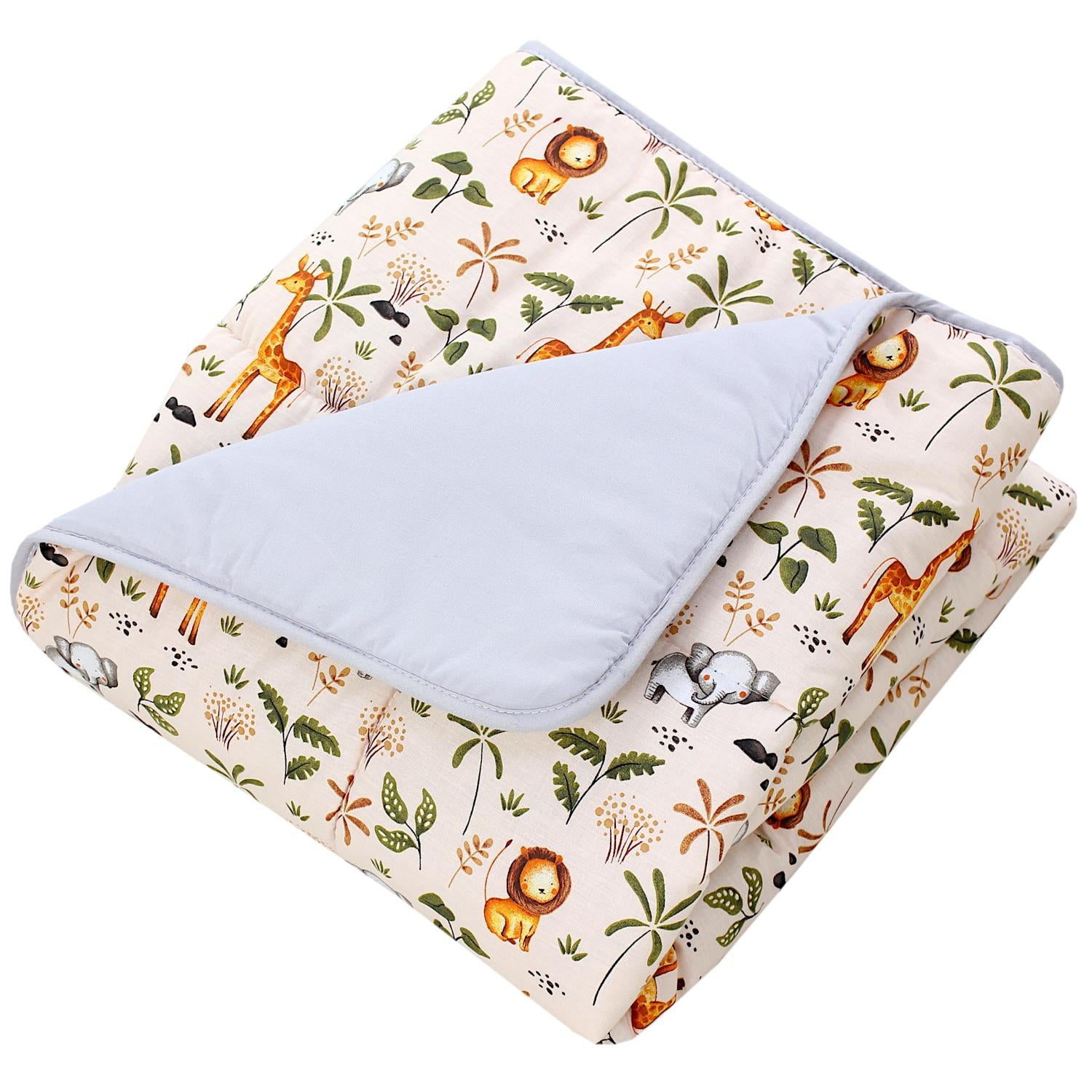 Gepolsterte XXL Krabbeldecke 120 x 120 cm