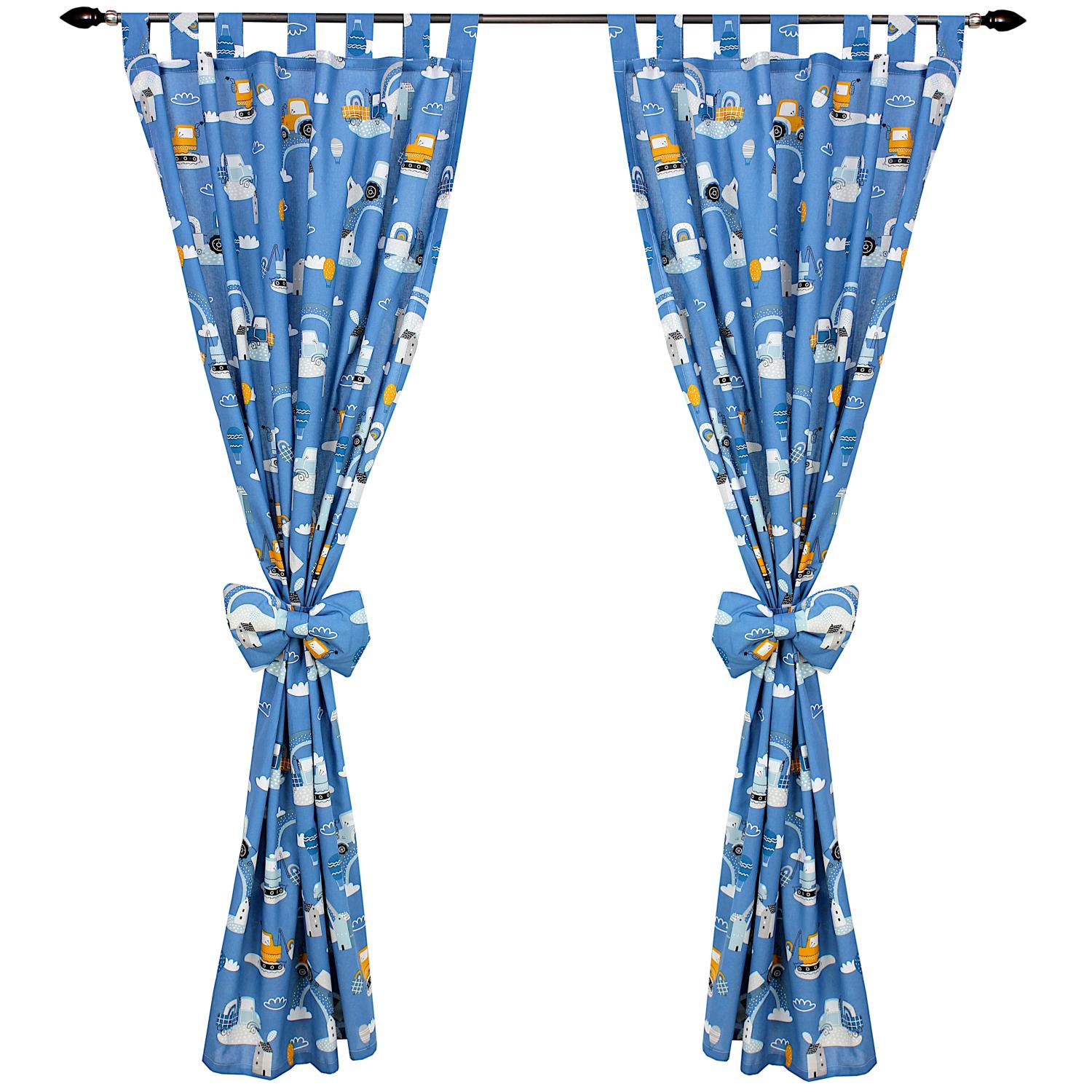 Vorhänge/Gardinen mit Schleifen 2er Set