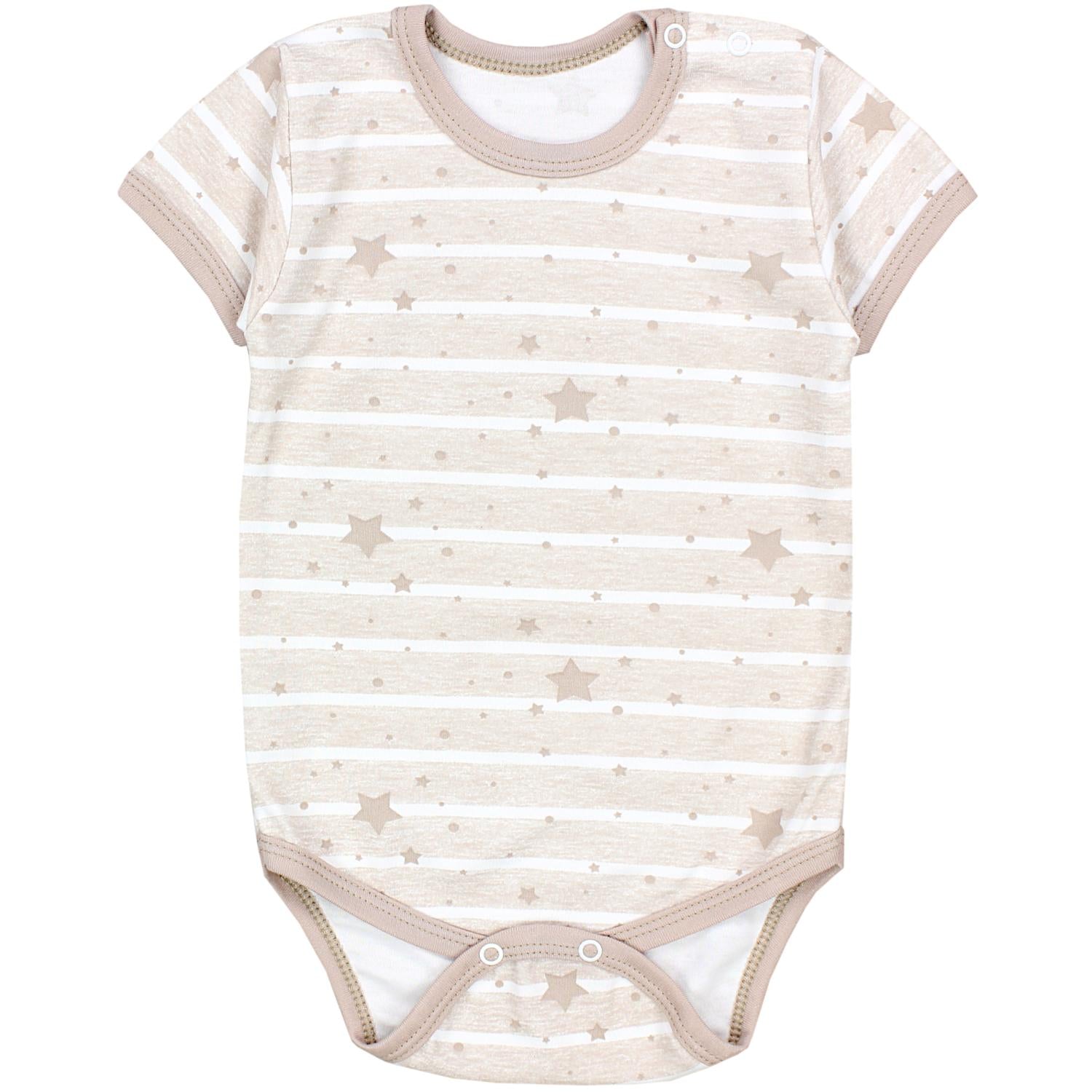 Baby Body Kurzarm Unifarben - 5er Set