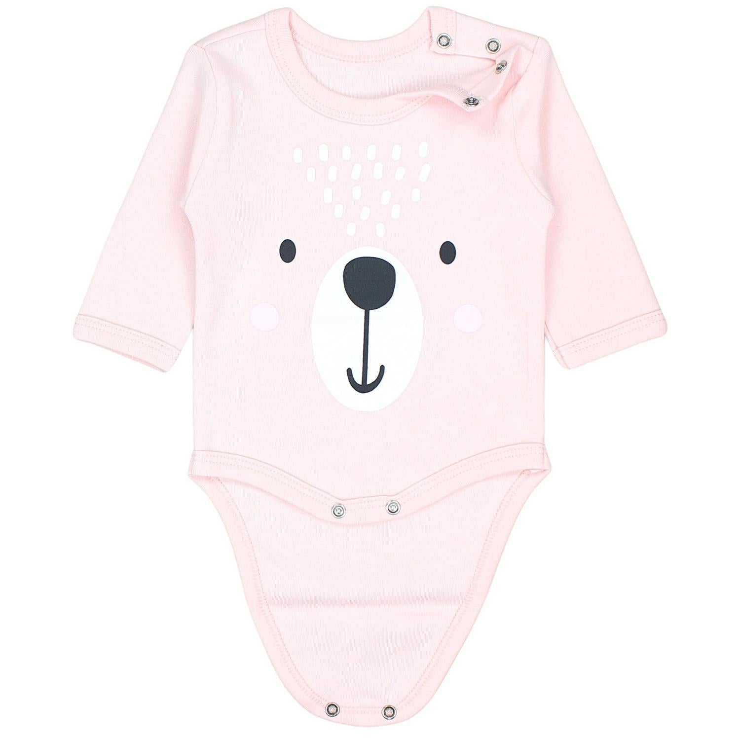 Baby Langarm mit Aufdruck - 5er Set