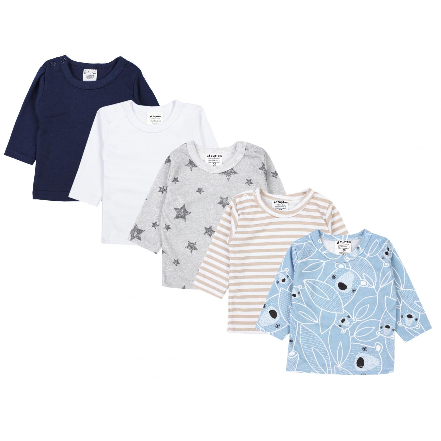 Baby Langarmshirt - 5er Set