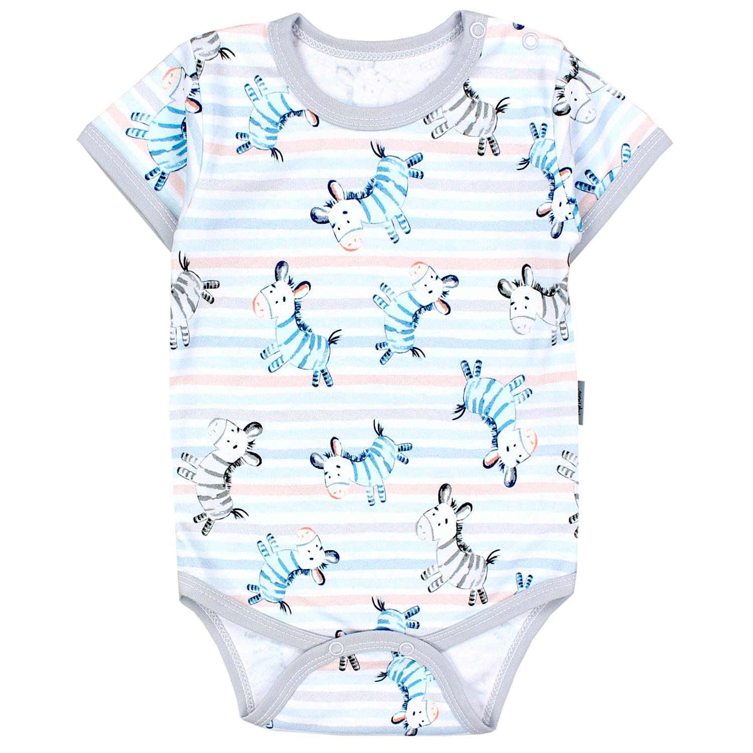 Baby Body Kurzarm Unifarben - 5er Set