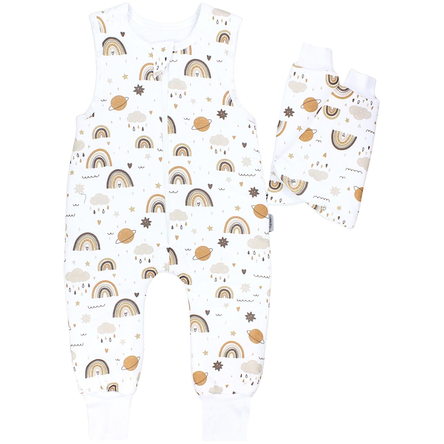 Winterschlafsack mit Beinen und Ärmeln