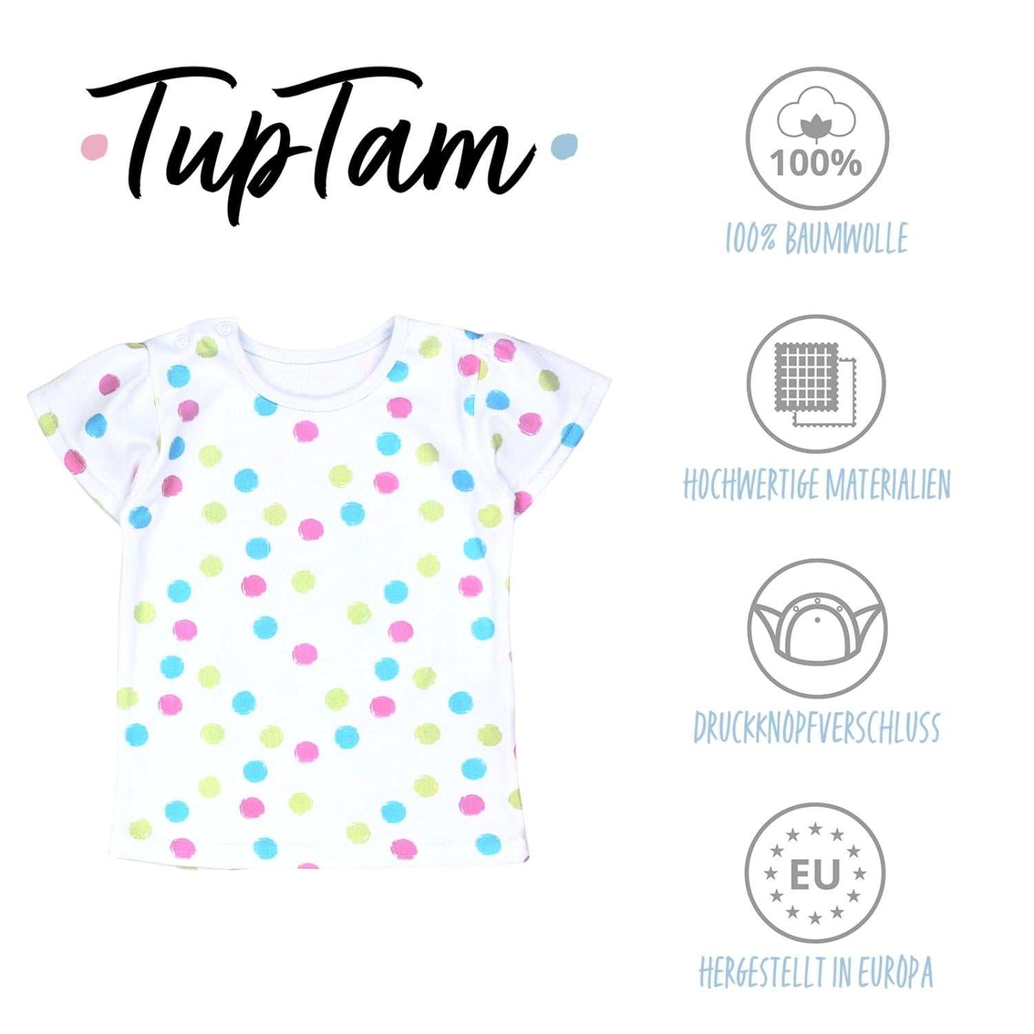 Baby T-Shirt Kurzarm - 5er Set