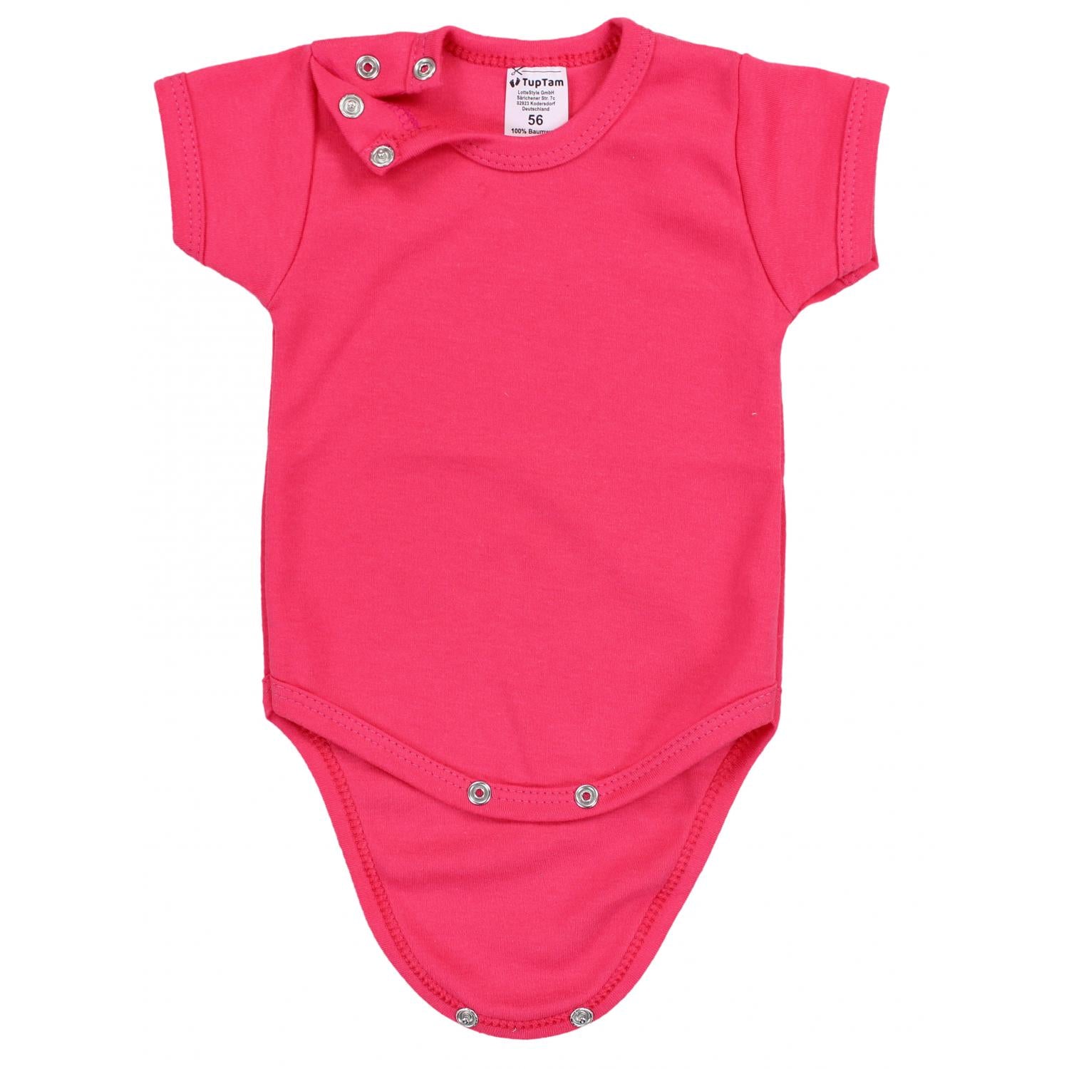 Baby Body Kurzarm in Unifarben - 5er Set