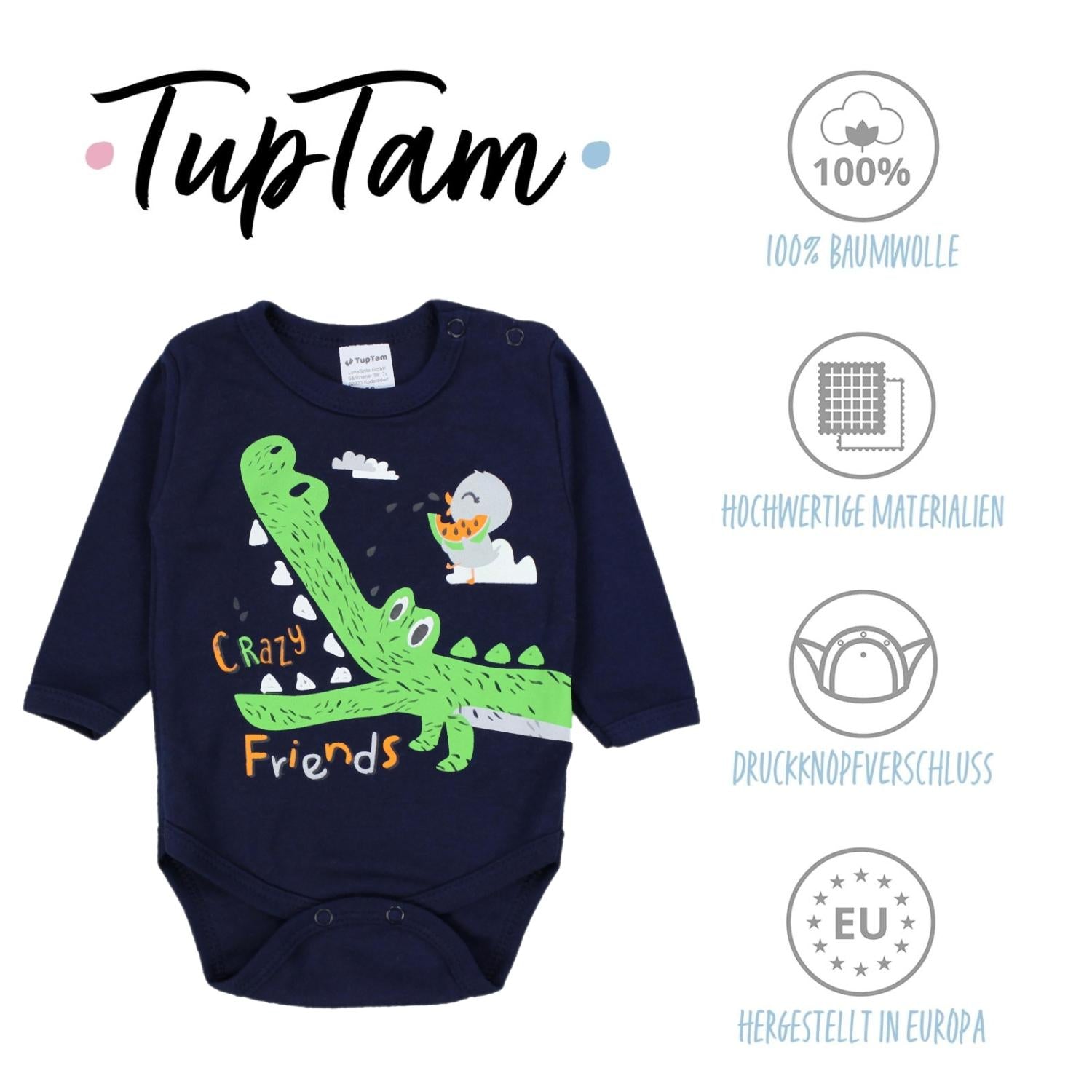 Langarmbody - 5er Set