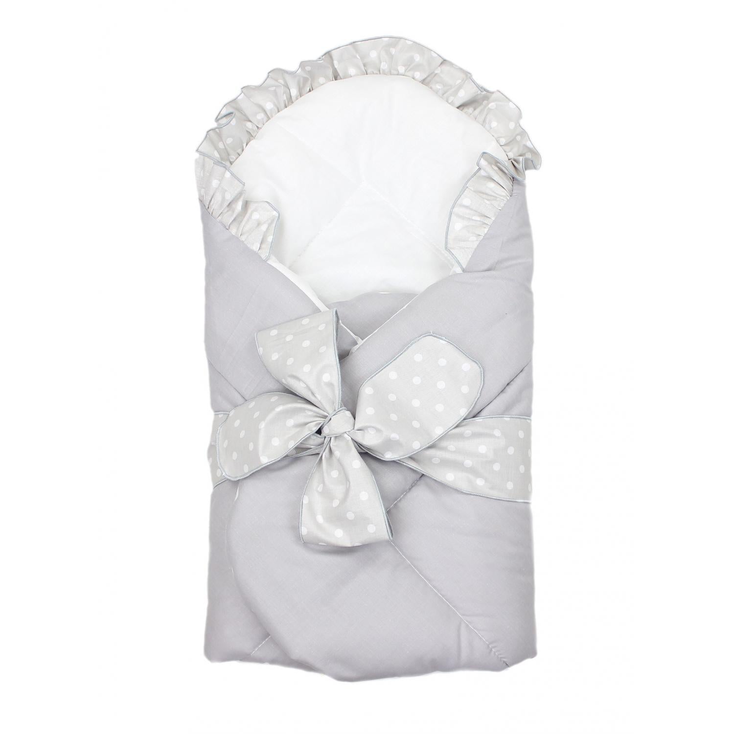Baby Einschlagdecke mit Schleife