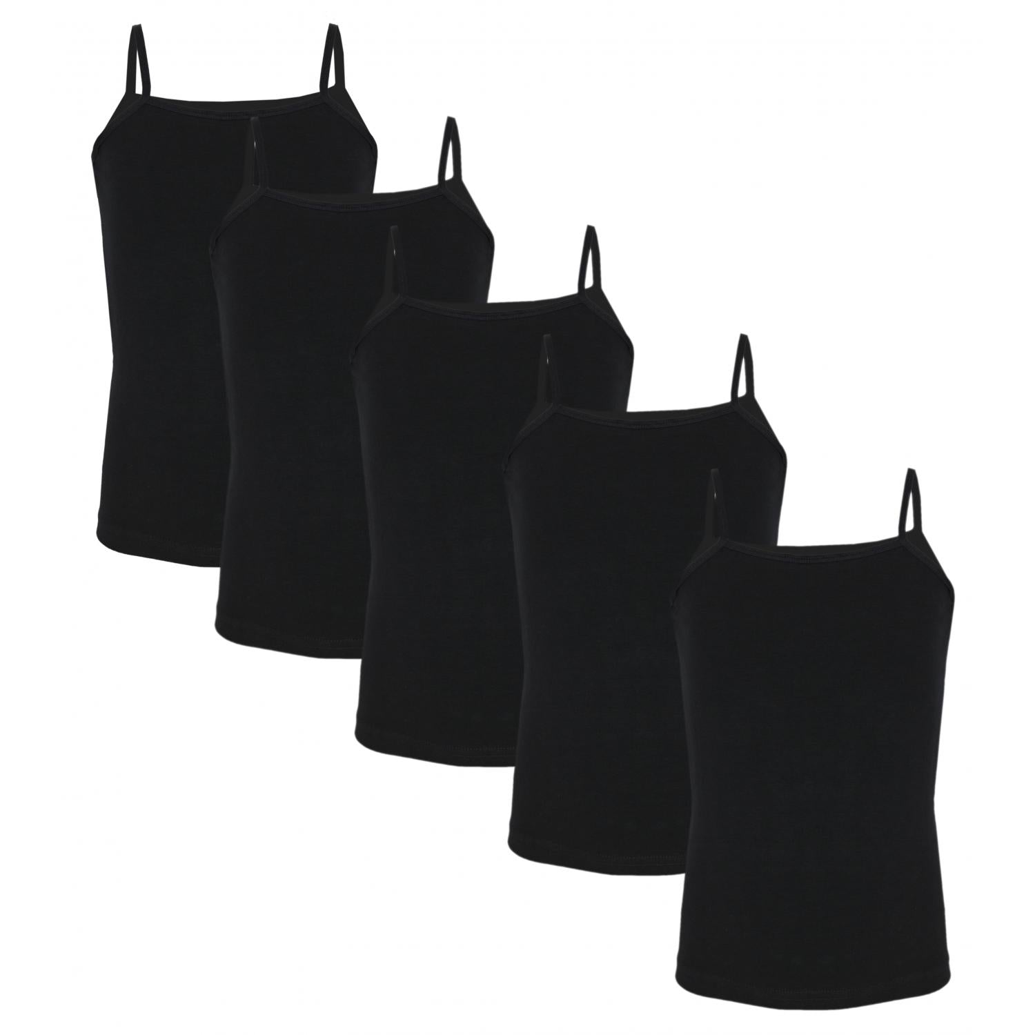 Mädchen Unterhemd Spaghettiträger - 5er Set